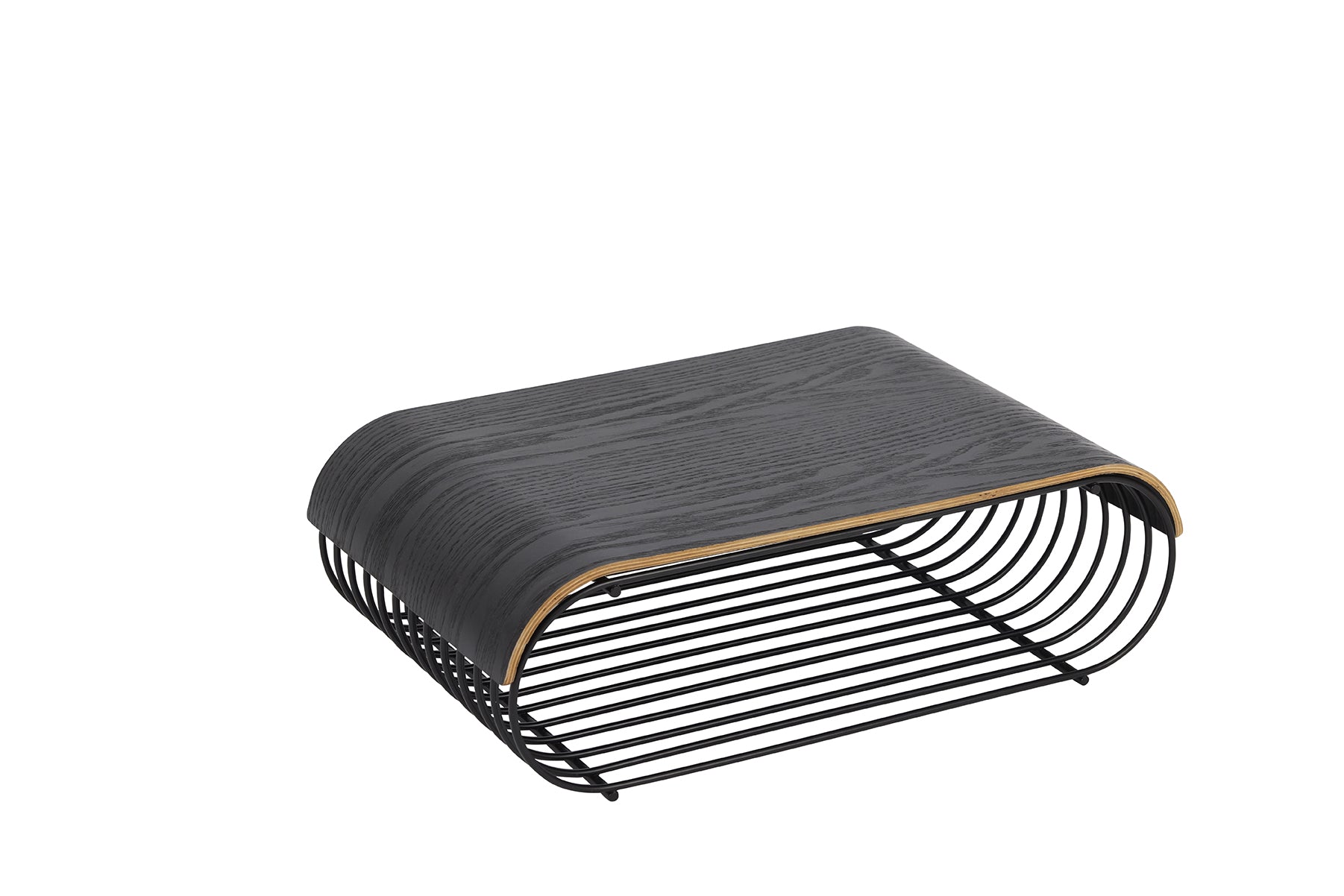 Taca CURVA czarne drewno dębowe