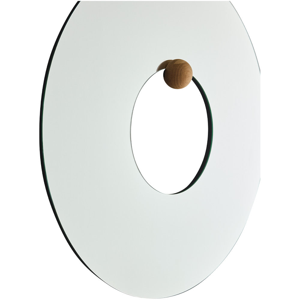 Lustro okrągłe CASTELLUM drewno dębowe