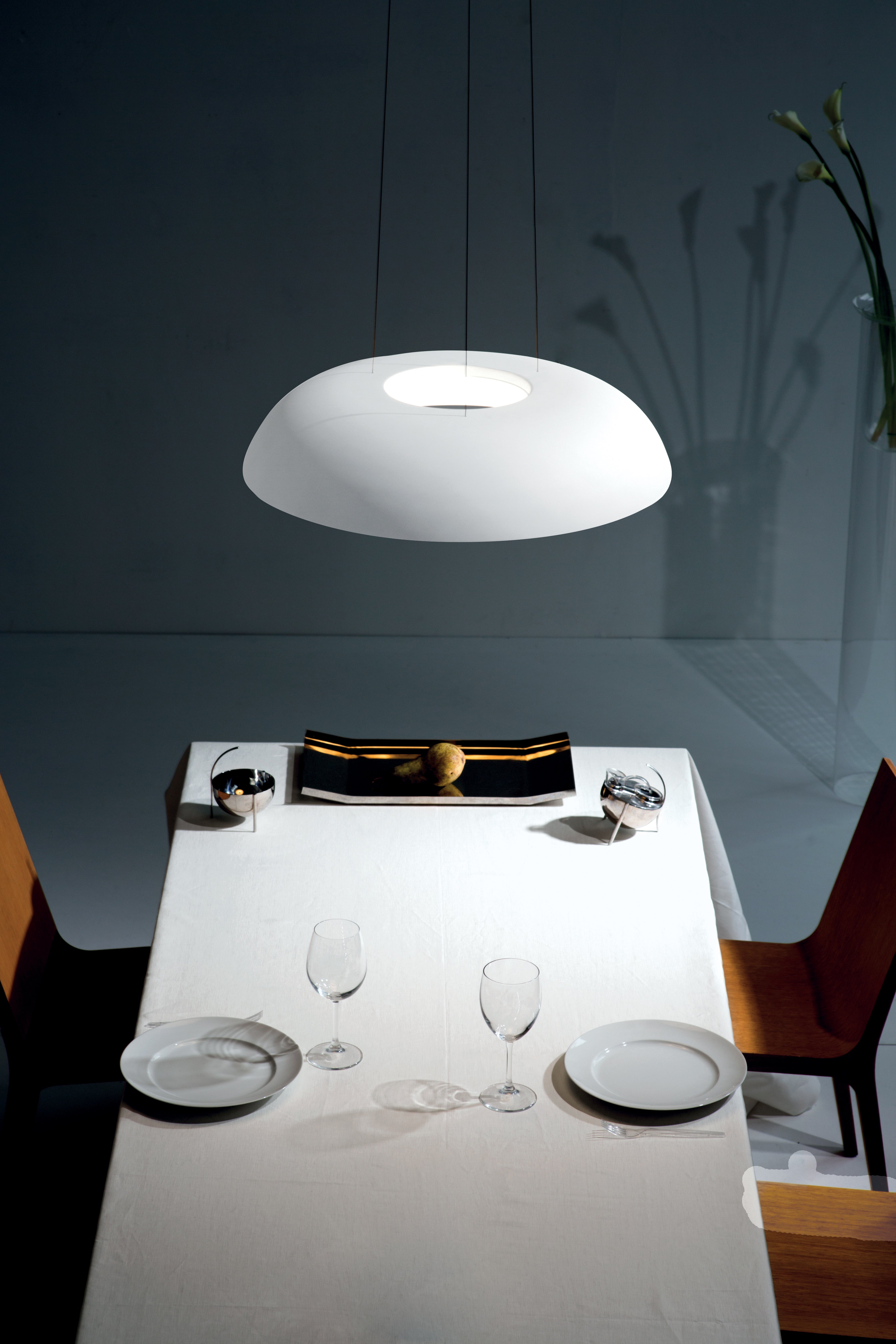 Lampa wisząca MAGGIOLONE tłoczony biały