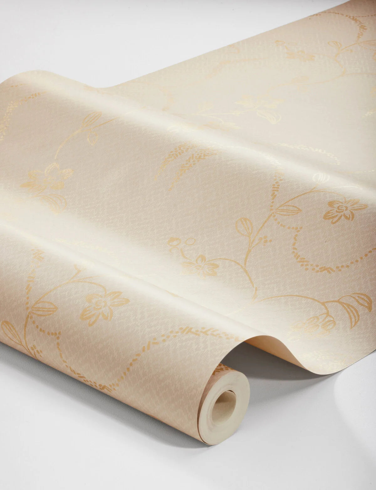 Tapete mit Pflanzenmotiv ELSIE beige mit Gold