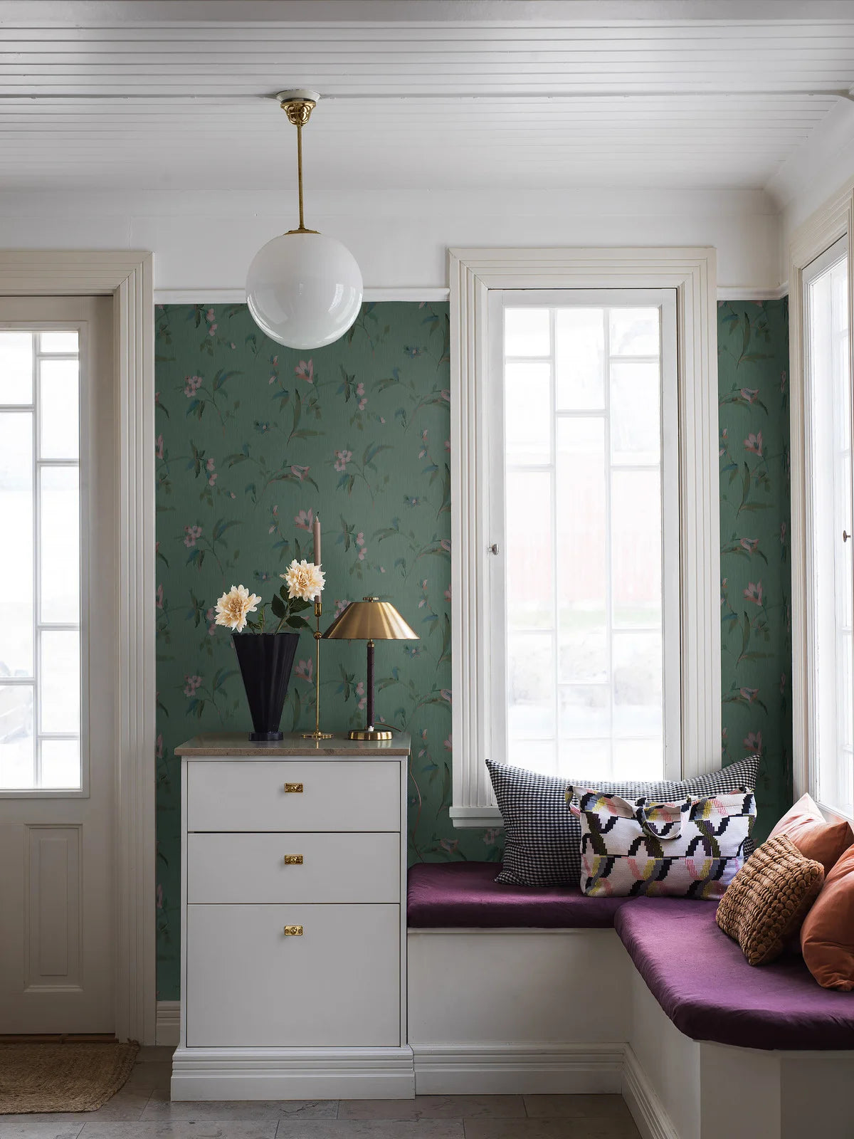 Wandbild mit pflanzlichem Motiv MARLENE grün