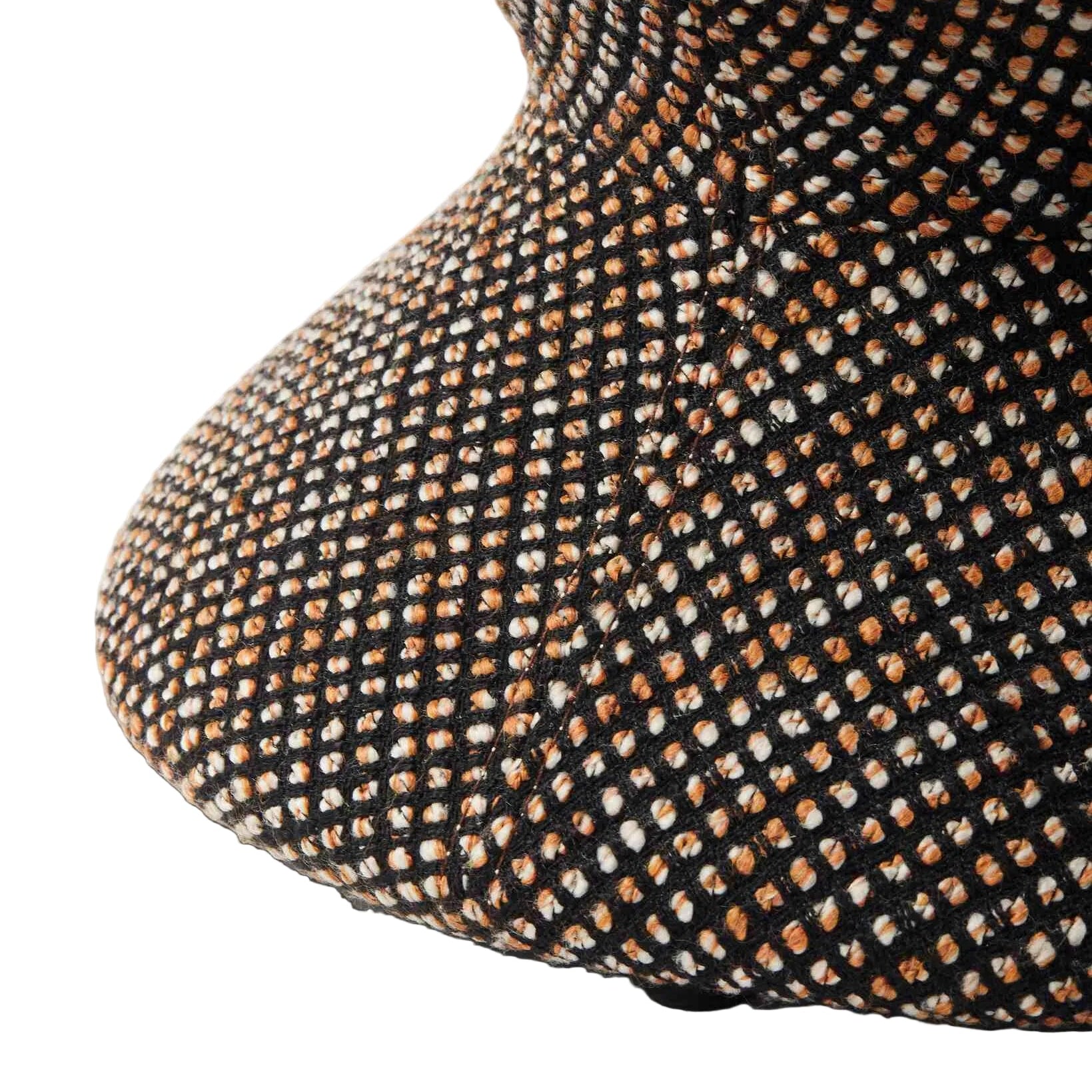 Stołek SOFT ZIG ZAG ciemnobrązowy