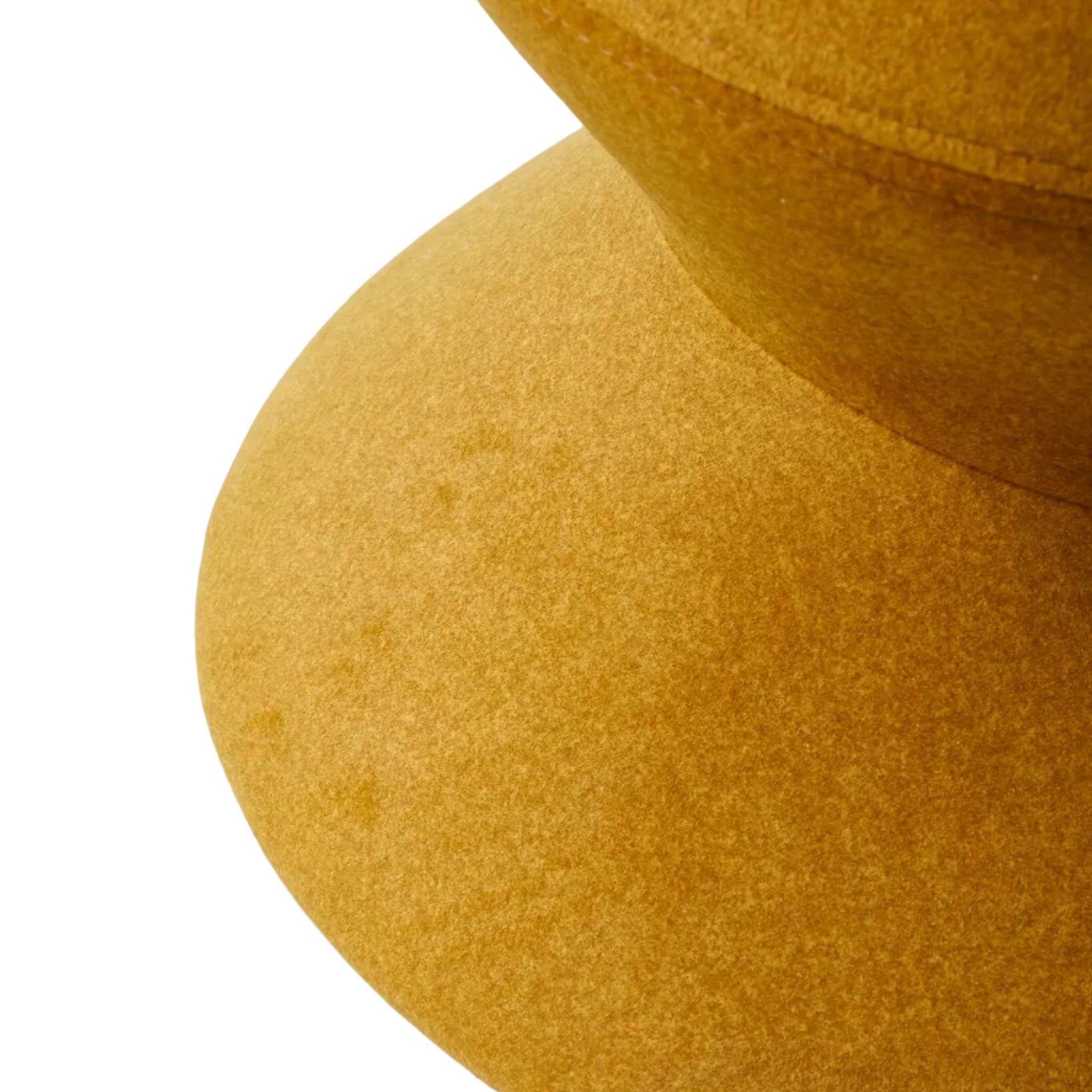 Stołek SOFT ZIG ZAG musztardowy