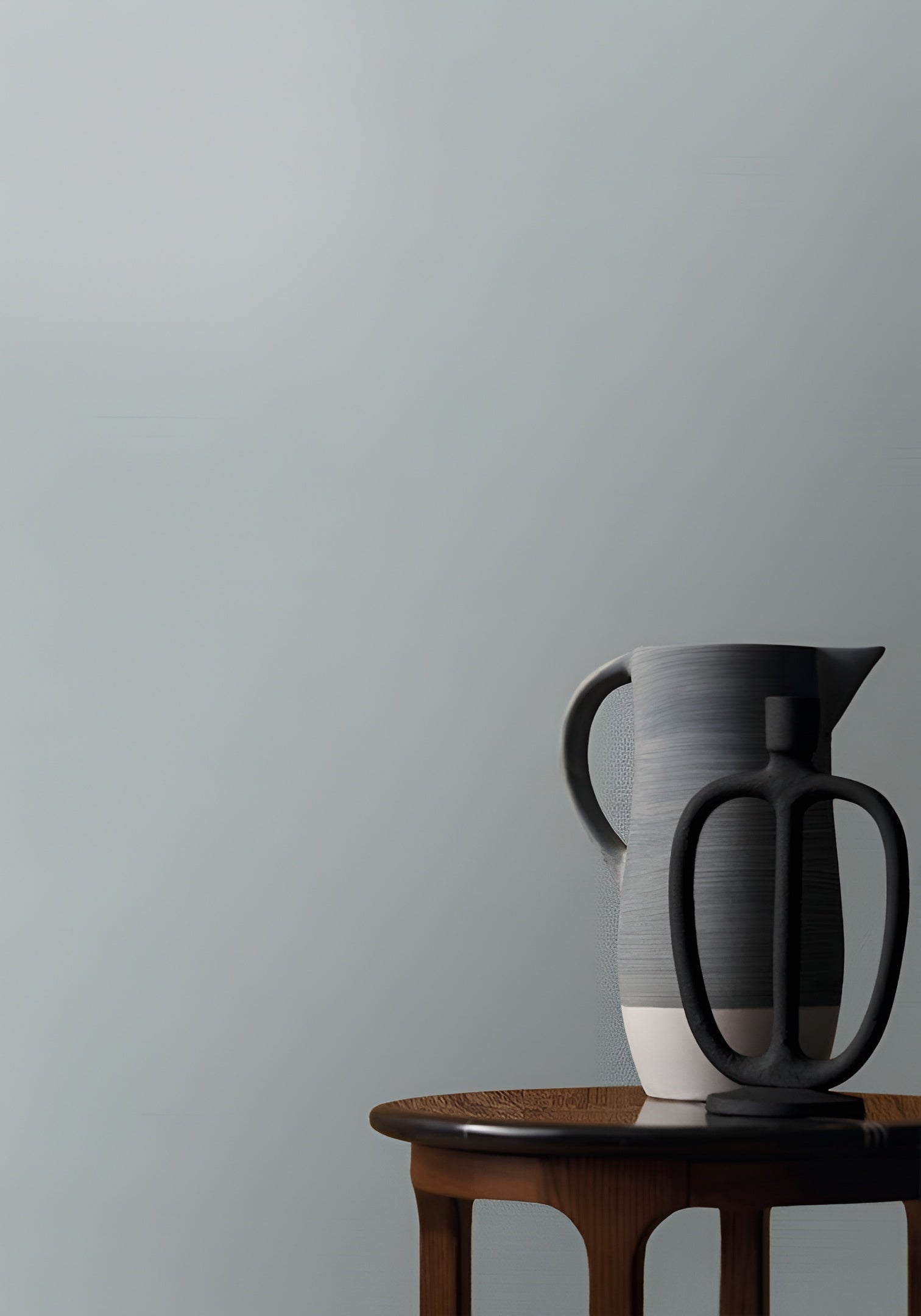 Smooth matte wallpaper with a pearlescent effect OCTA - GRIS NUAGE gray