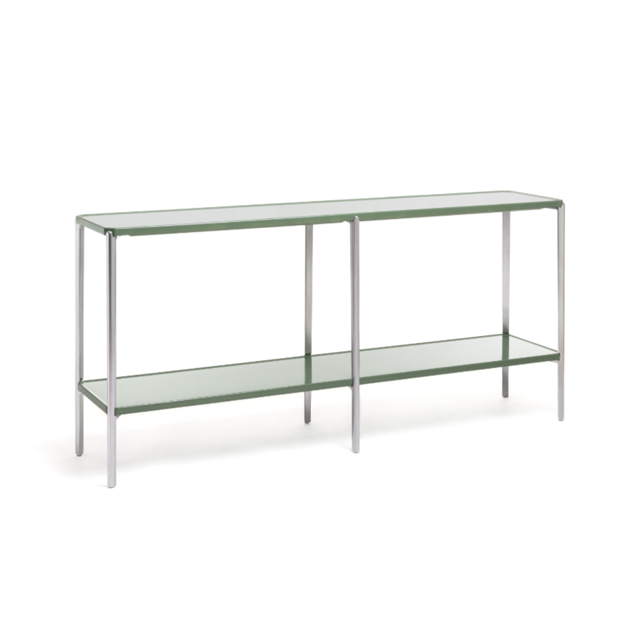 TAMBOUR Doppelregal Grünbeton