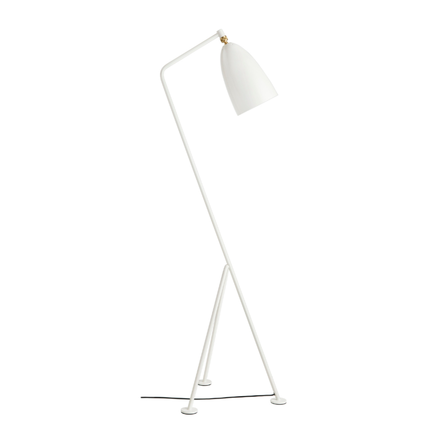 Lampa podłogowa do czytania GRÄSHOPPA biały trójnóg