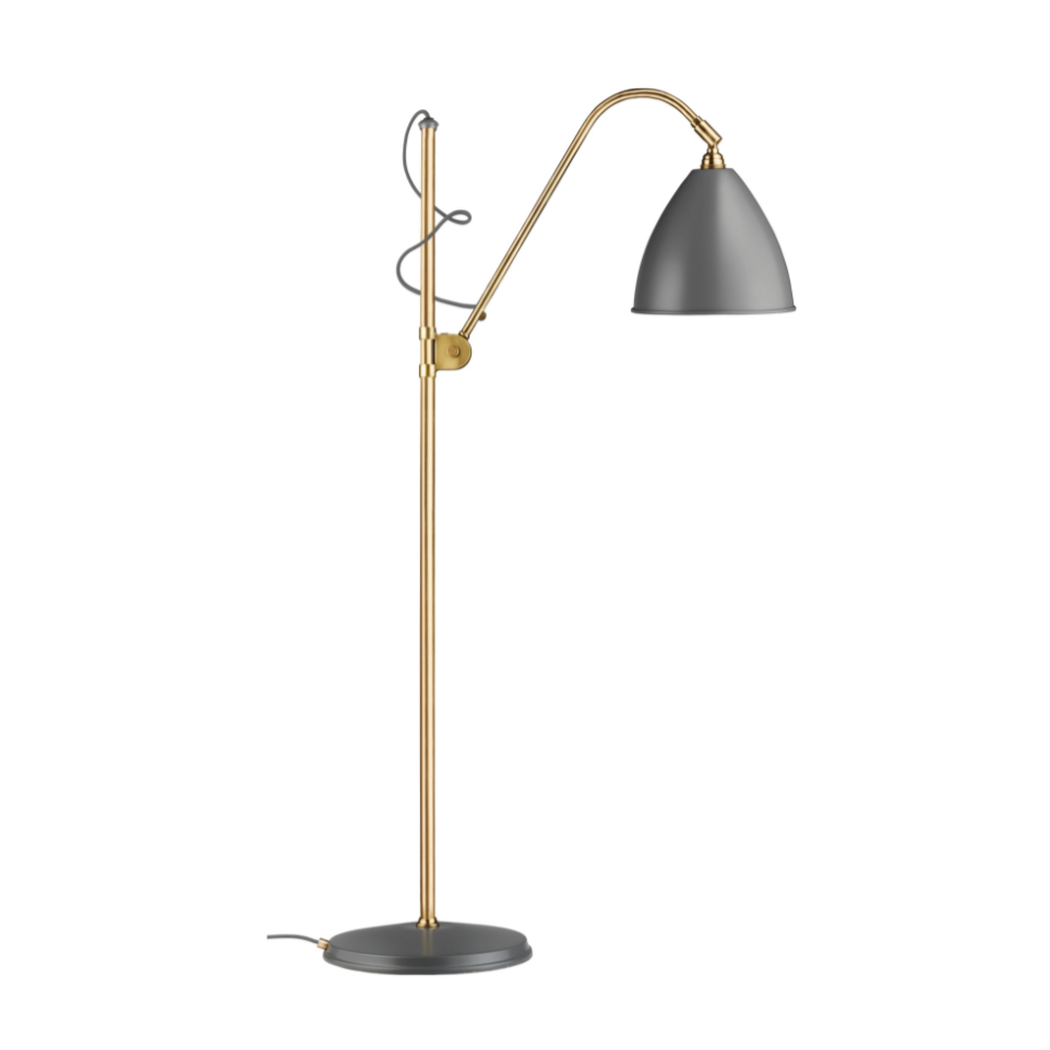 Stehlampe BESTLITE BL3 Messing mit schwarzem mattem Schirm