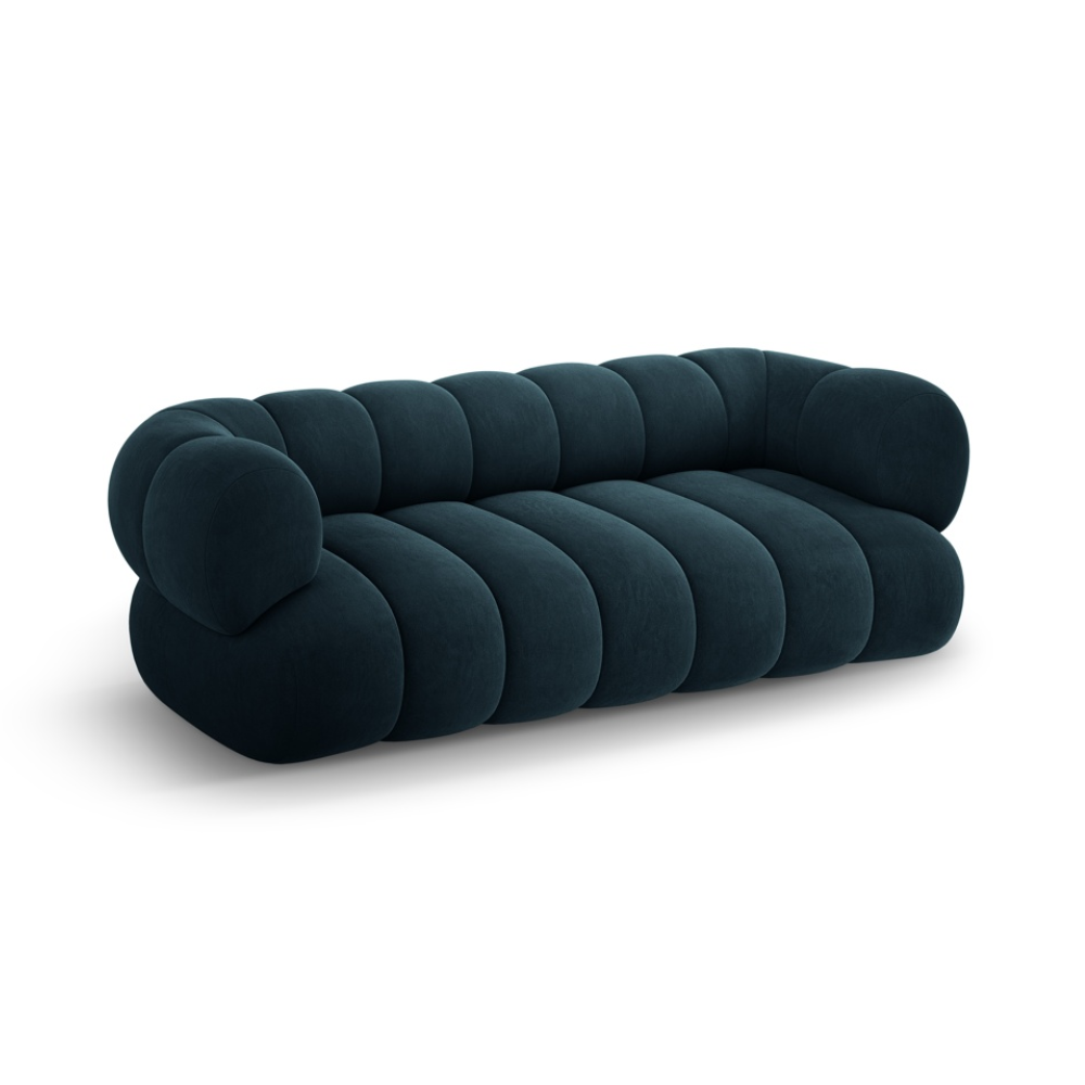 Sofa 3-osobowa aksamitna KOGE petrol