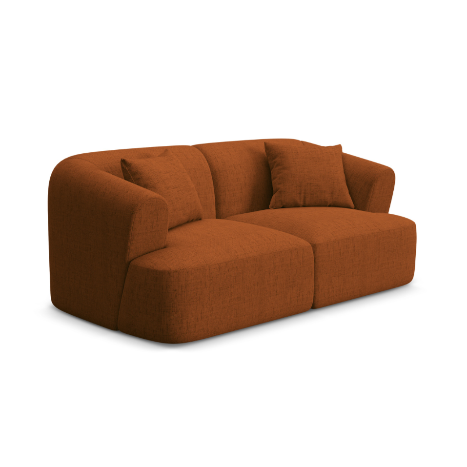 Sofa 2-osobowa CAMPI ceglany szenil