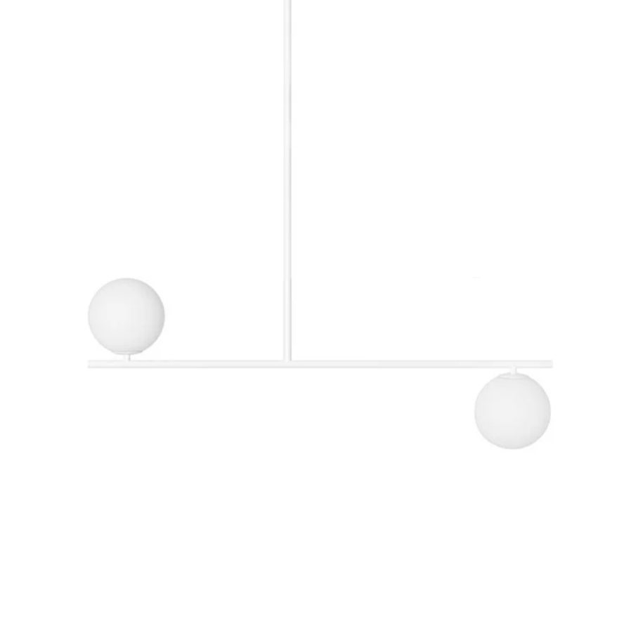 SUGURI white two-point ceiling lamp