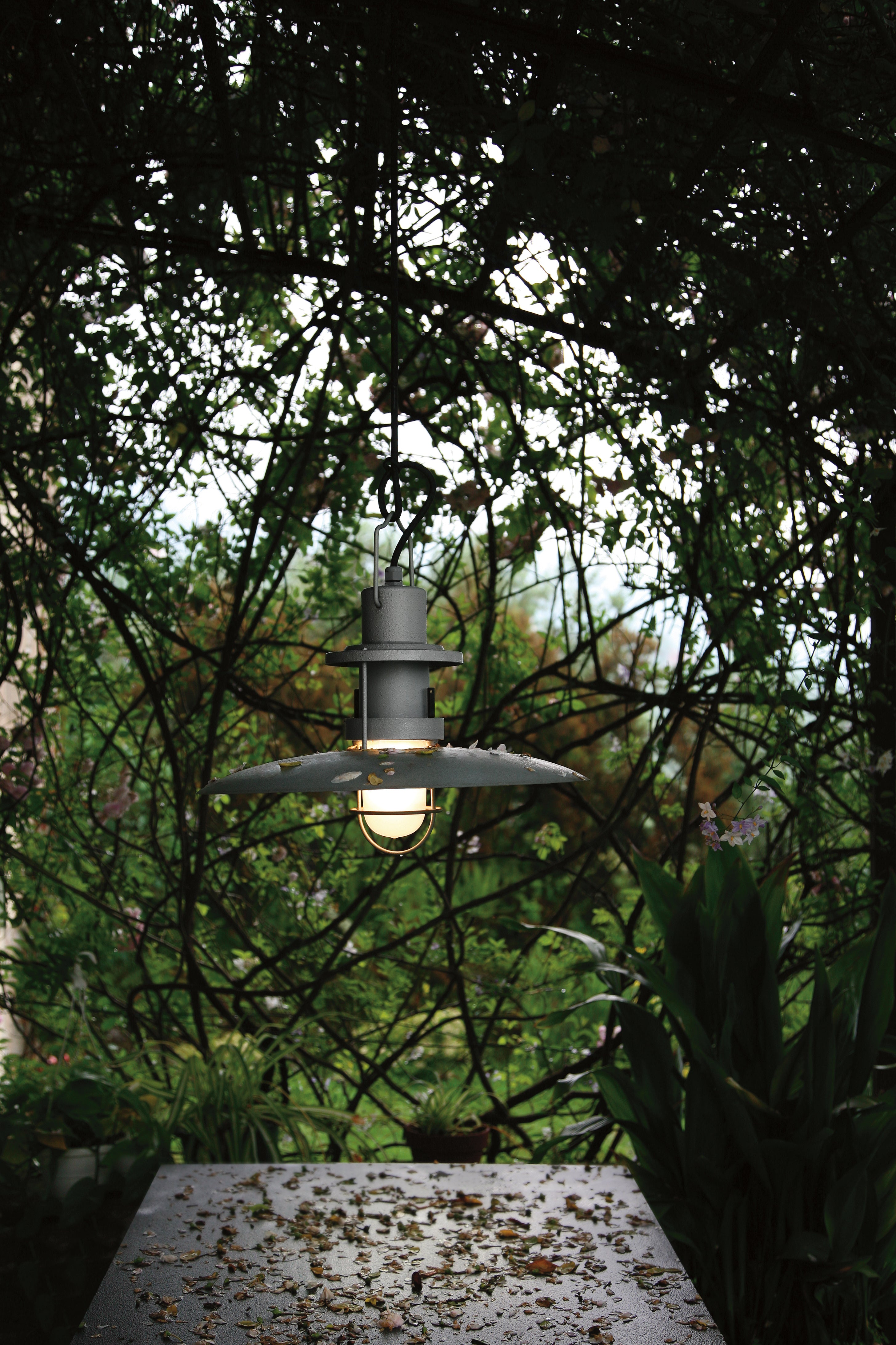 Lampa wisząca zewnętrzna POLO brązowy rdzawy