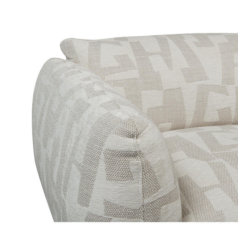 Sofa 4-osobowa AMSTERDAM jasnobeżowy wzór