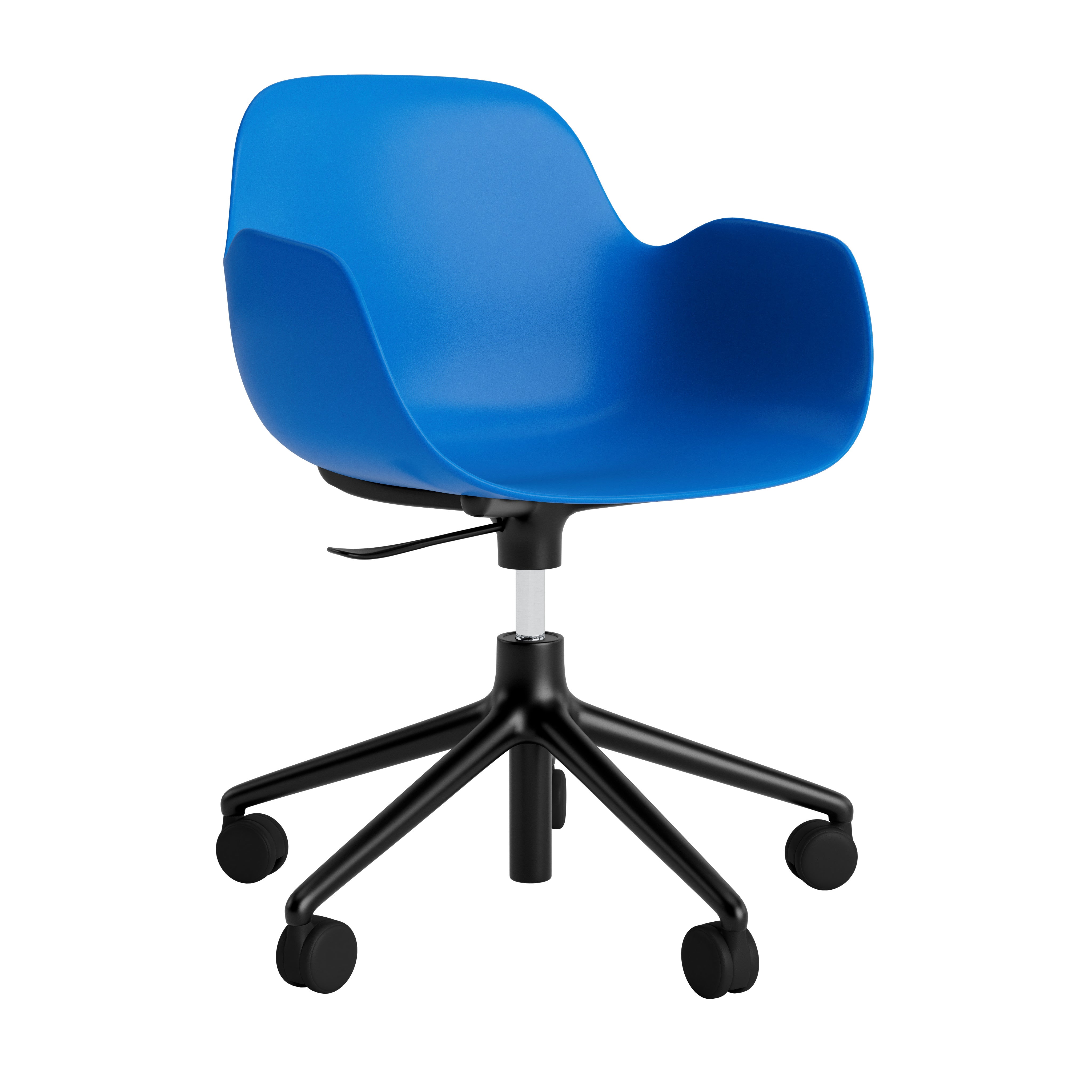 Bürostuhl mit Armlehnen mit einstellbaren 5W -blauen Formen mit einer Aluminiumbasis