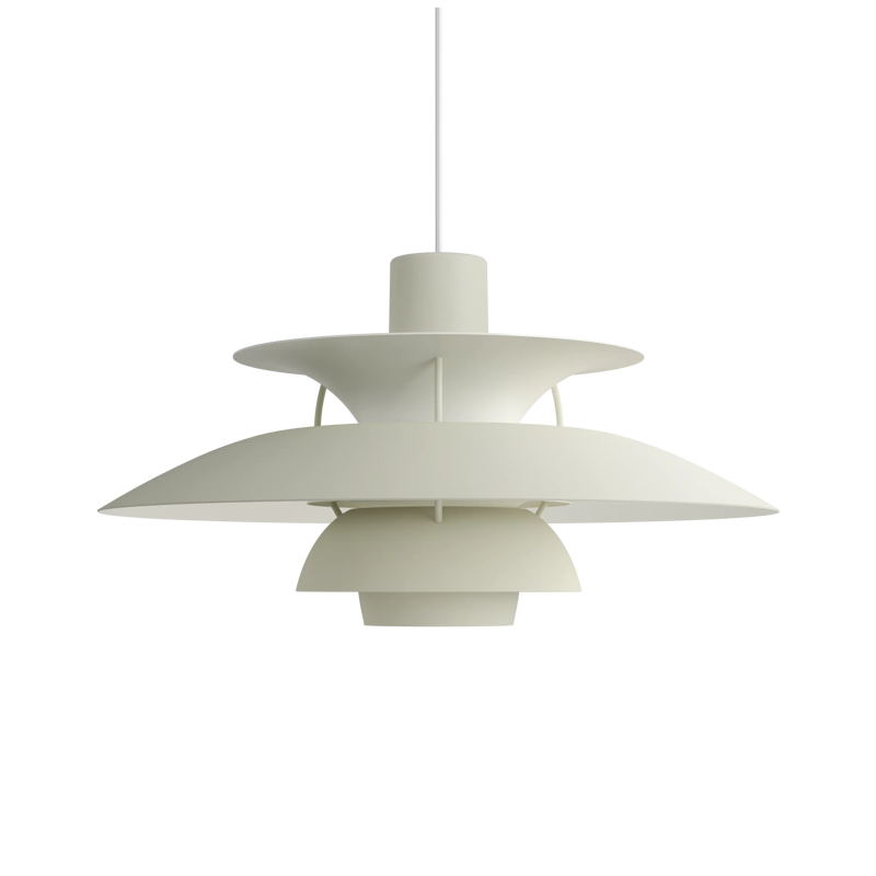 Lampa wisząca PH 5 monochromatyczny blady odcień cyny