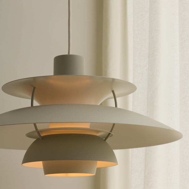 Lampa wisząca PH 5 monochromatyczny blady odcień cyny