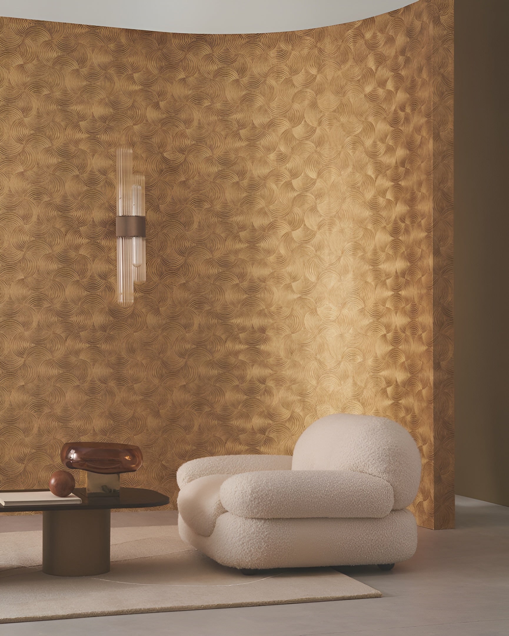 Metalltapete APHELIE - OR orange