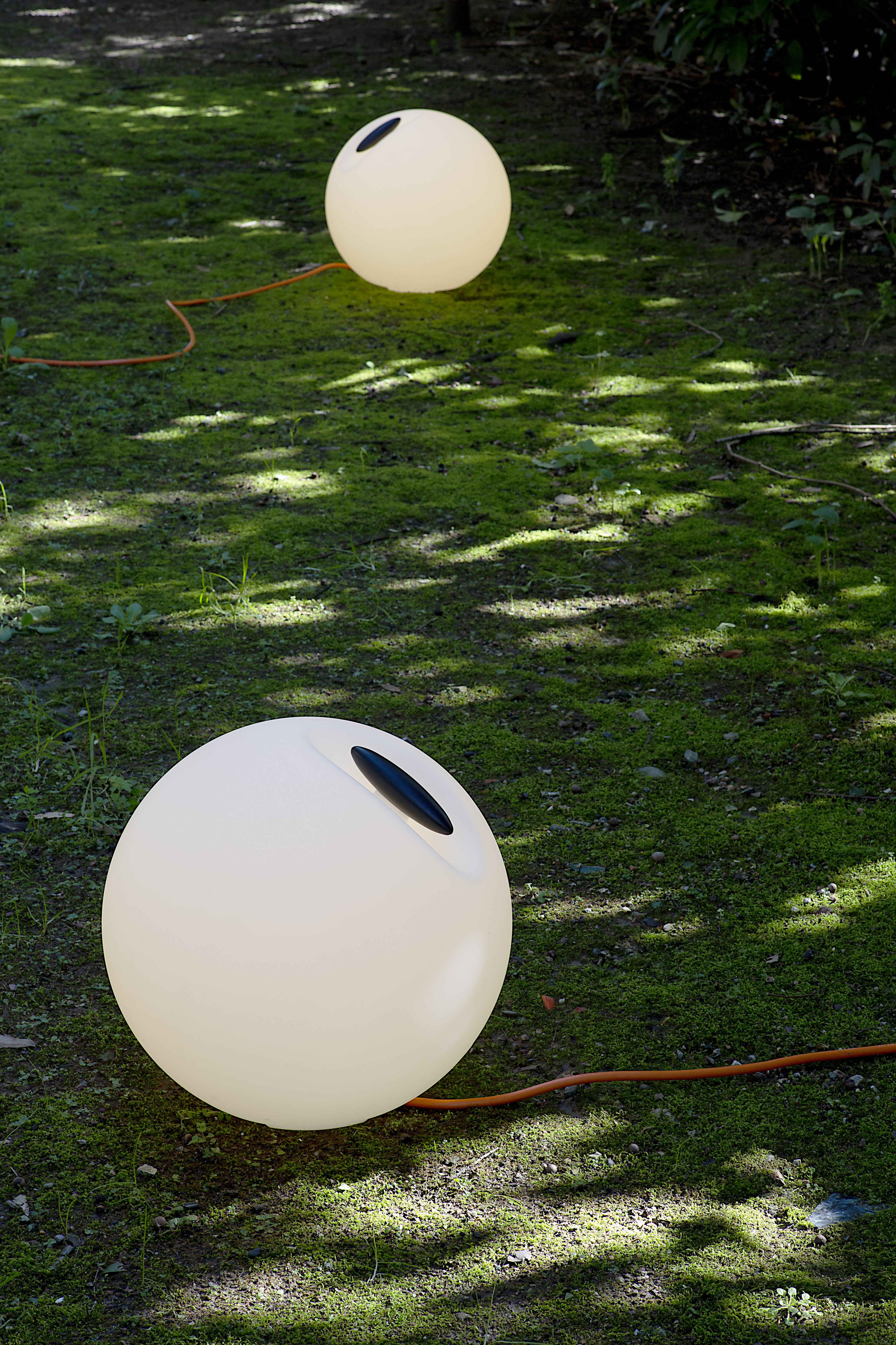 Lampa podłogowa zewnętrzna BOWL biały