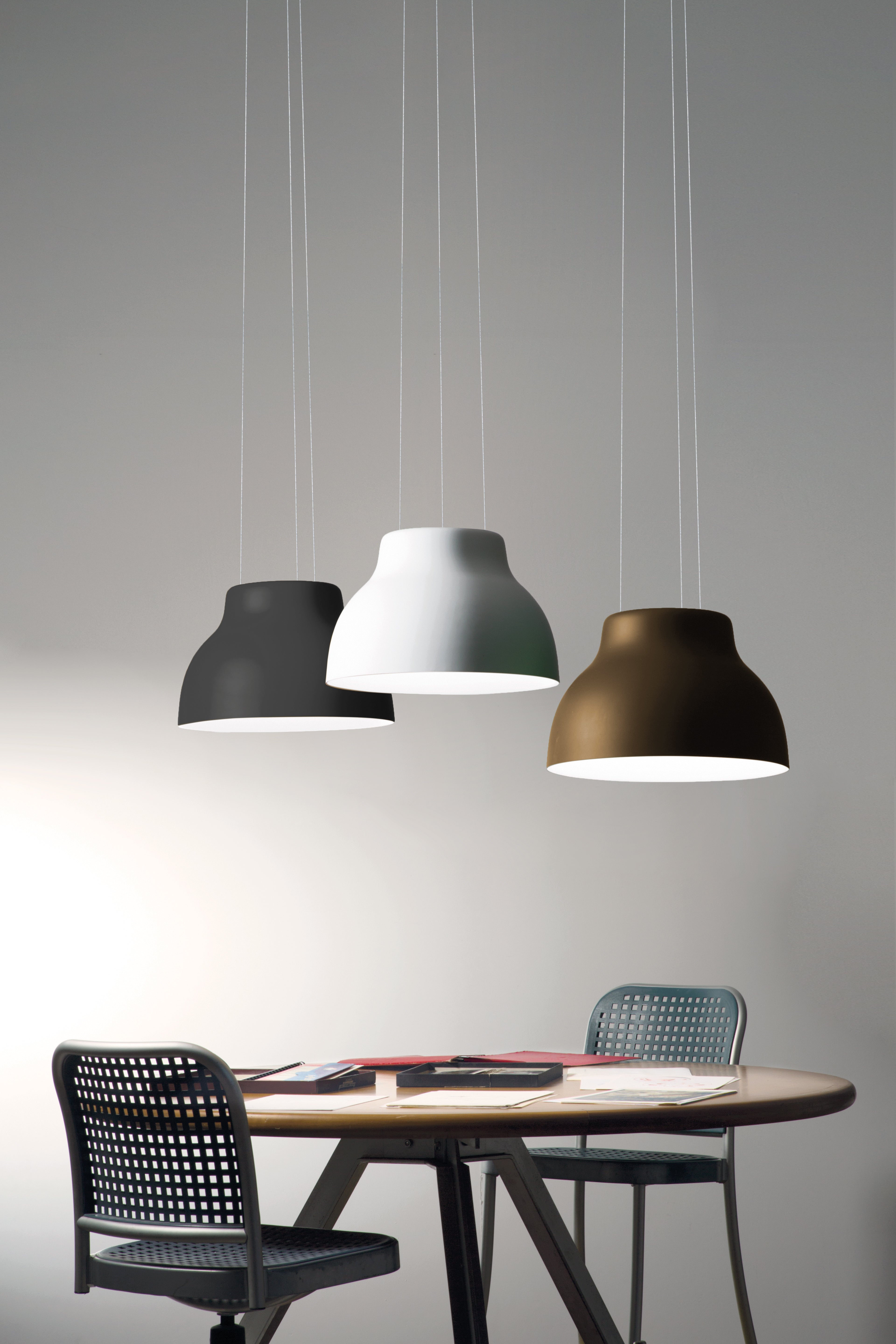 Lampa wisząca CICALA tłoczony biały