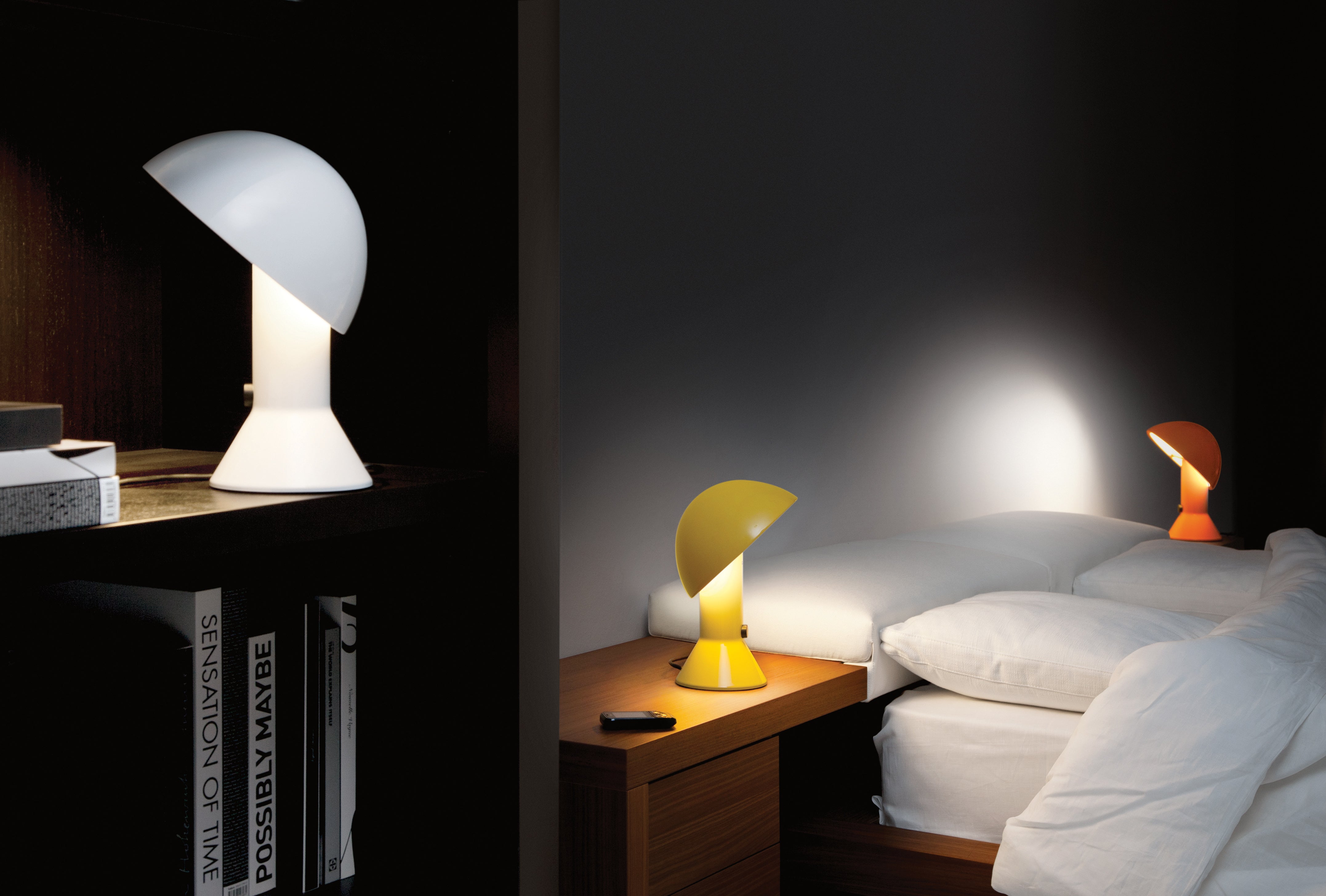 Lampa stołowa ELMETTO połyskujący niebieski