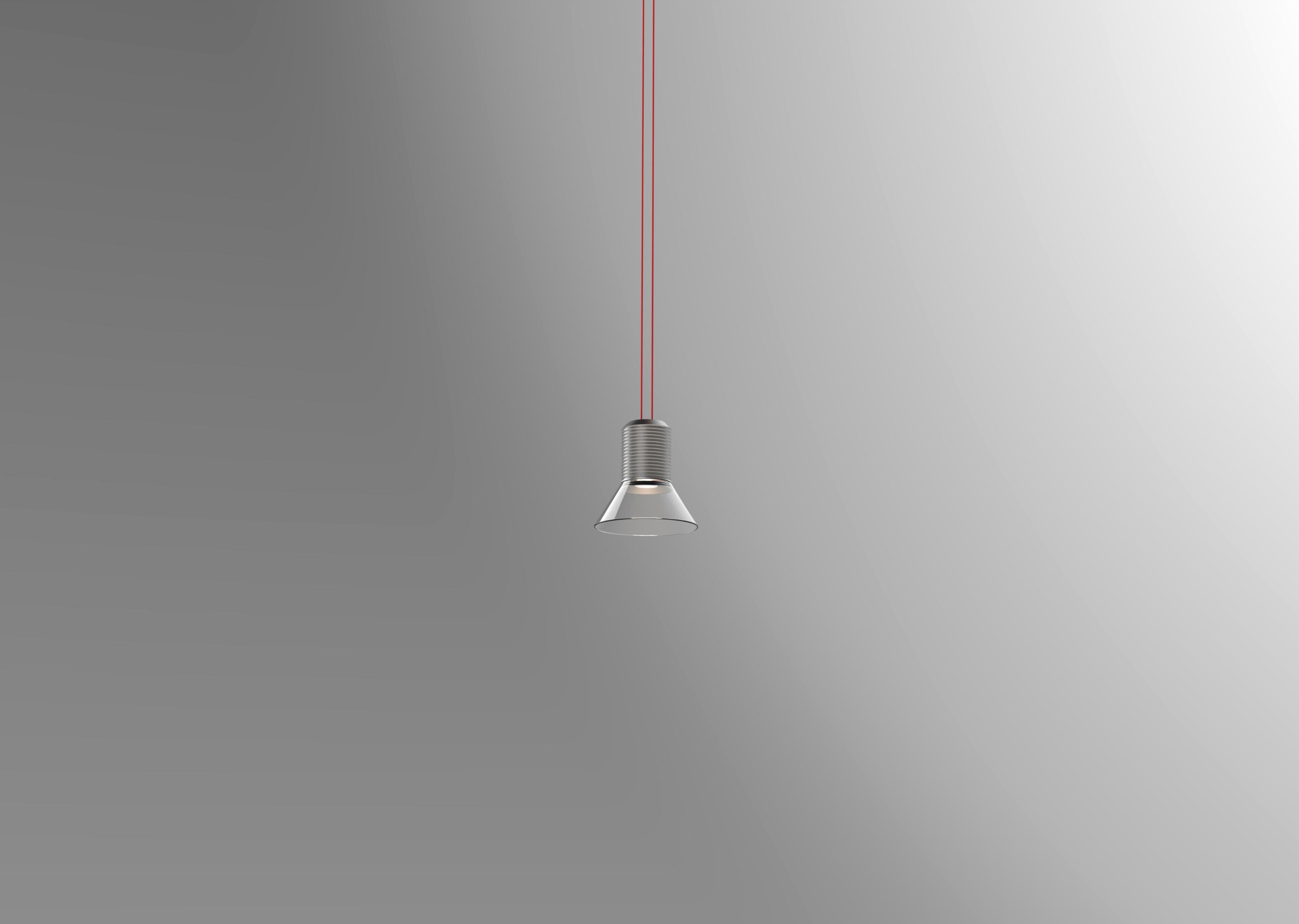 Lampa sufitowa DIA transparentny z matowymi szarymi elementami
