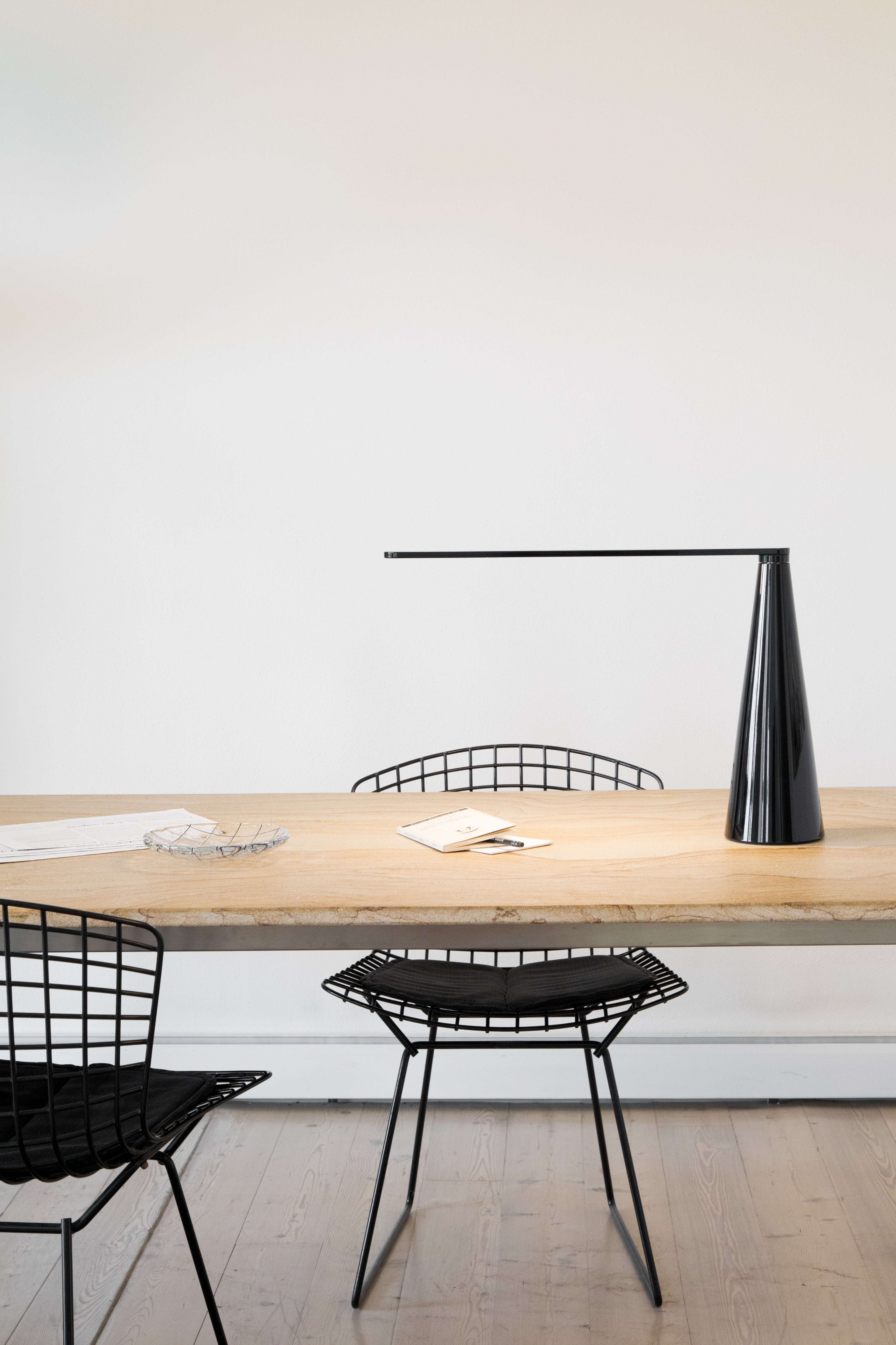 Lampa stołowa ELICA połyskujący żółty – Martinelli Luce
