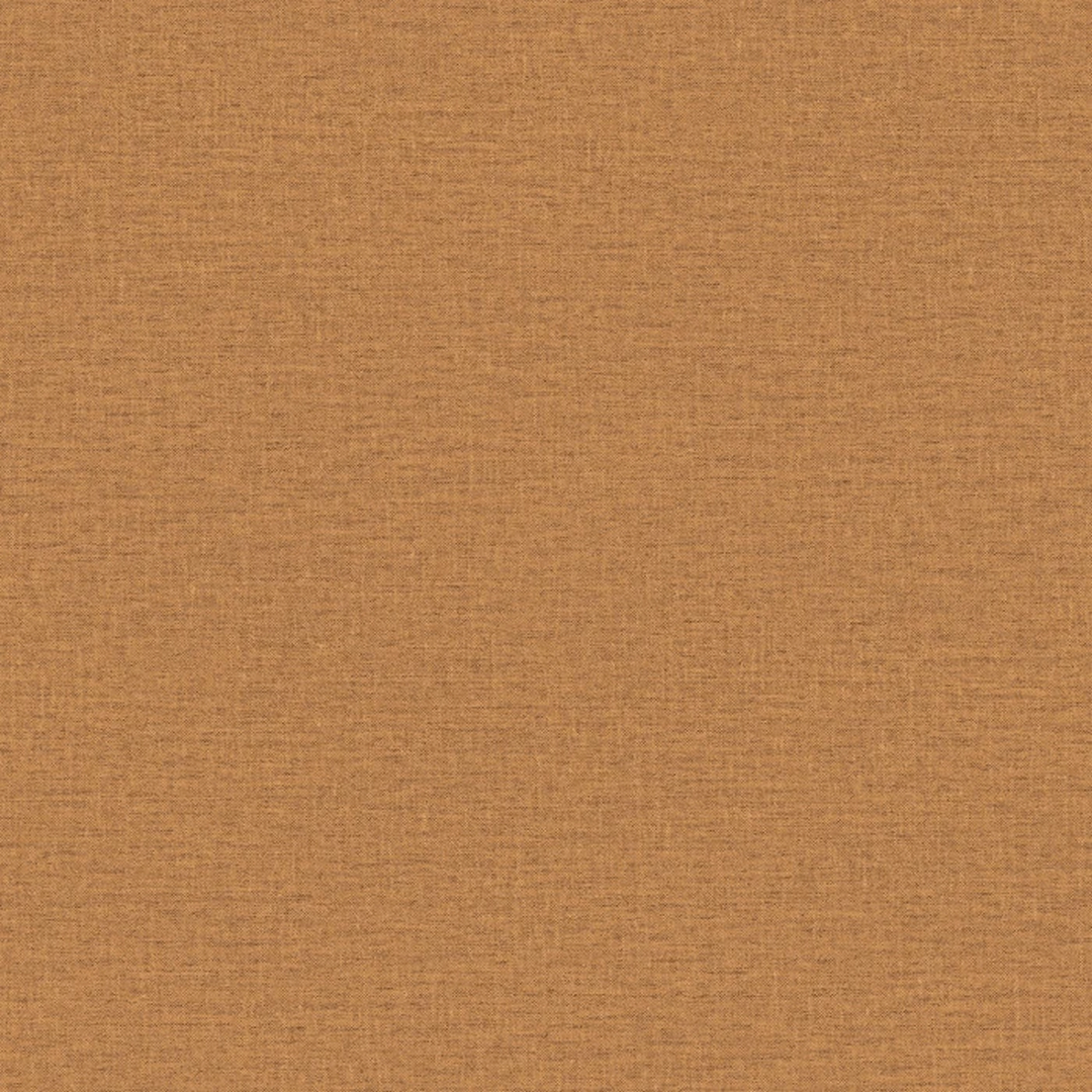 Structural vinyl wallpaper imitating linen canvas LINA - AMBRE amber