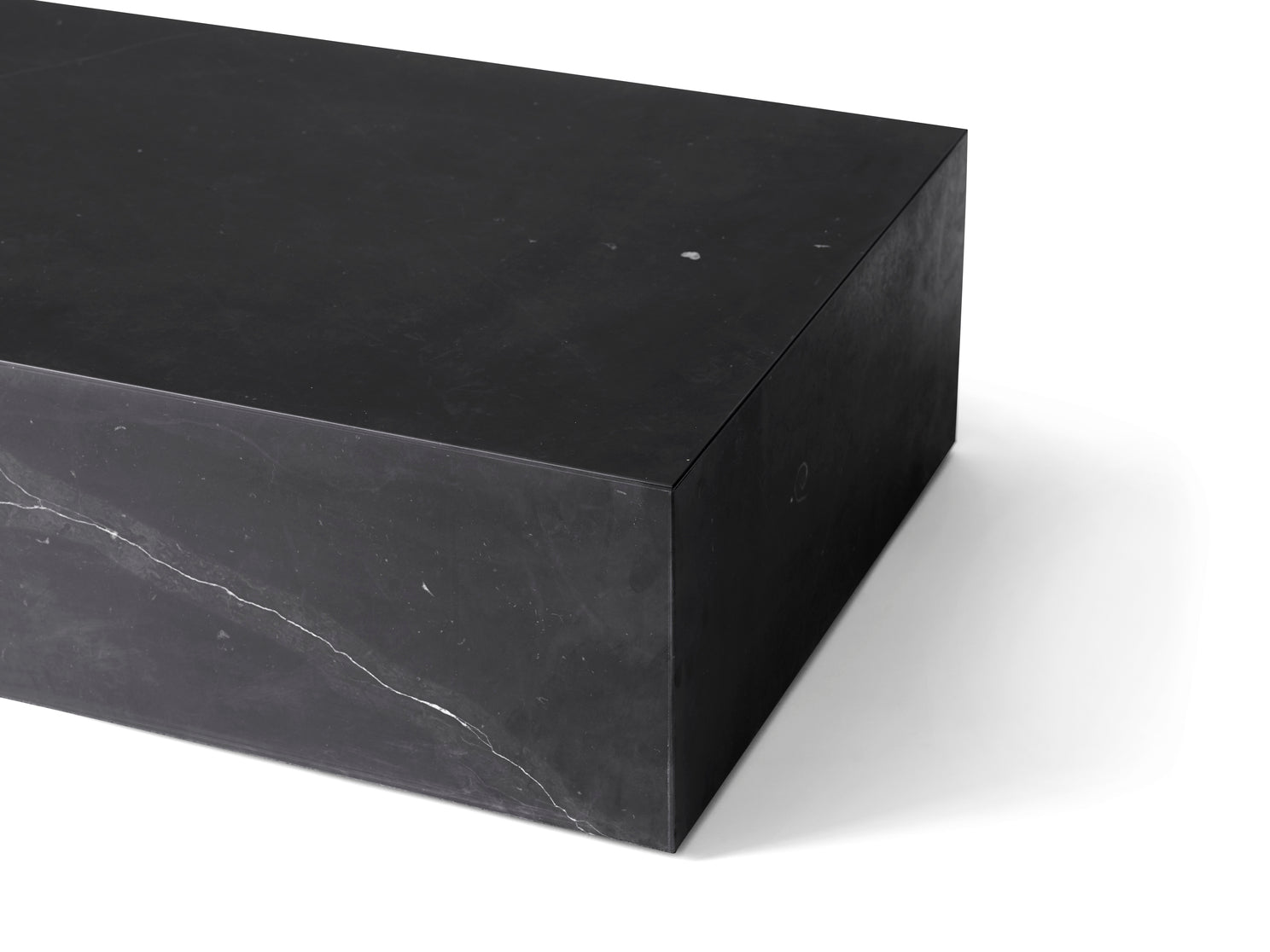 Stolik kawowy PLINTH grafitowy marmur