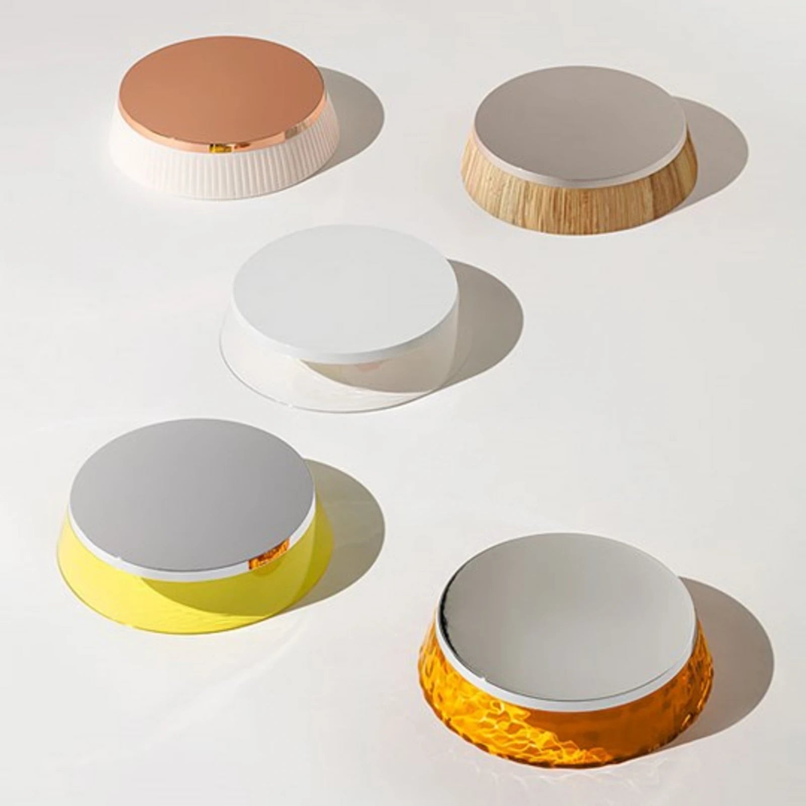 Lampa stołowa BON JOUR biały z dymionym abażurem