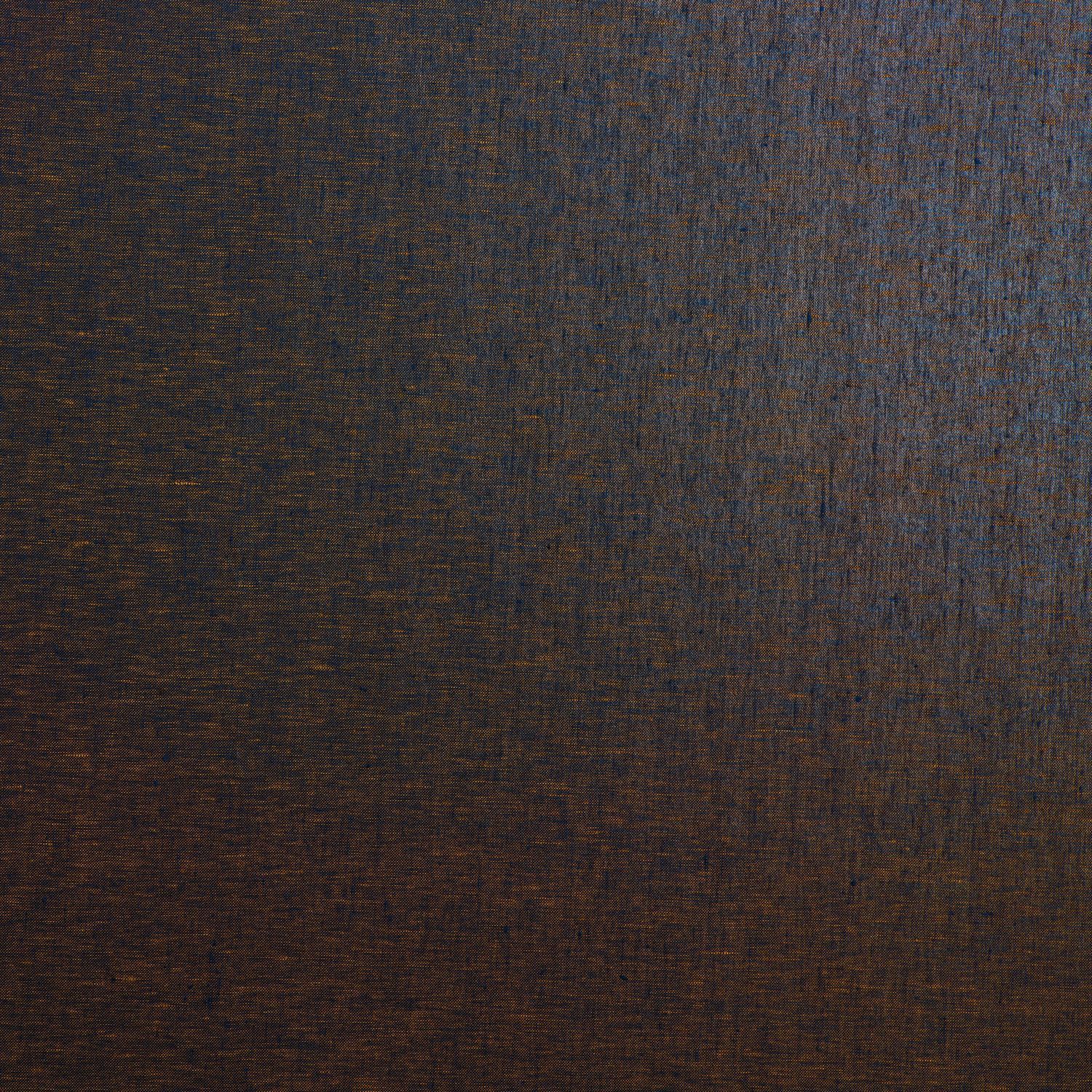 Textiltapete aus Leinen mit Opalisationseffekt ELARA - MARINE / MORDORÉ braun mit Blau