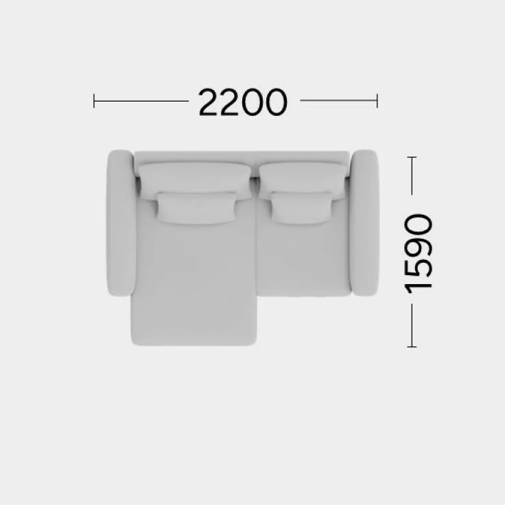 Modularer linker Ecksofa NOOR personalisierbar