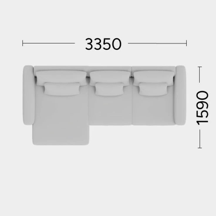 Modularer linker Ecksofa NOOR personalisierbar