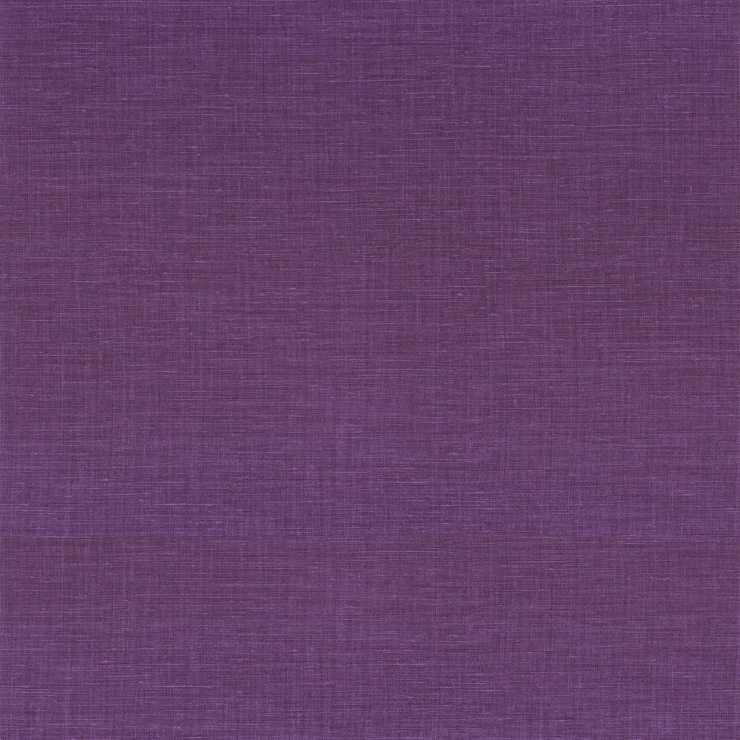 Structural wallpaper imitating linen canvas SHINOK - ORCHIDEE dark purple
