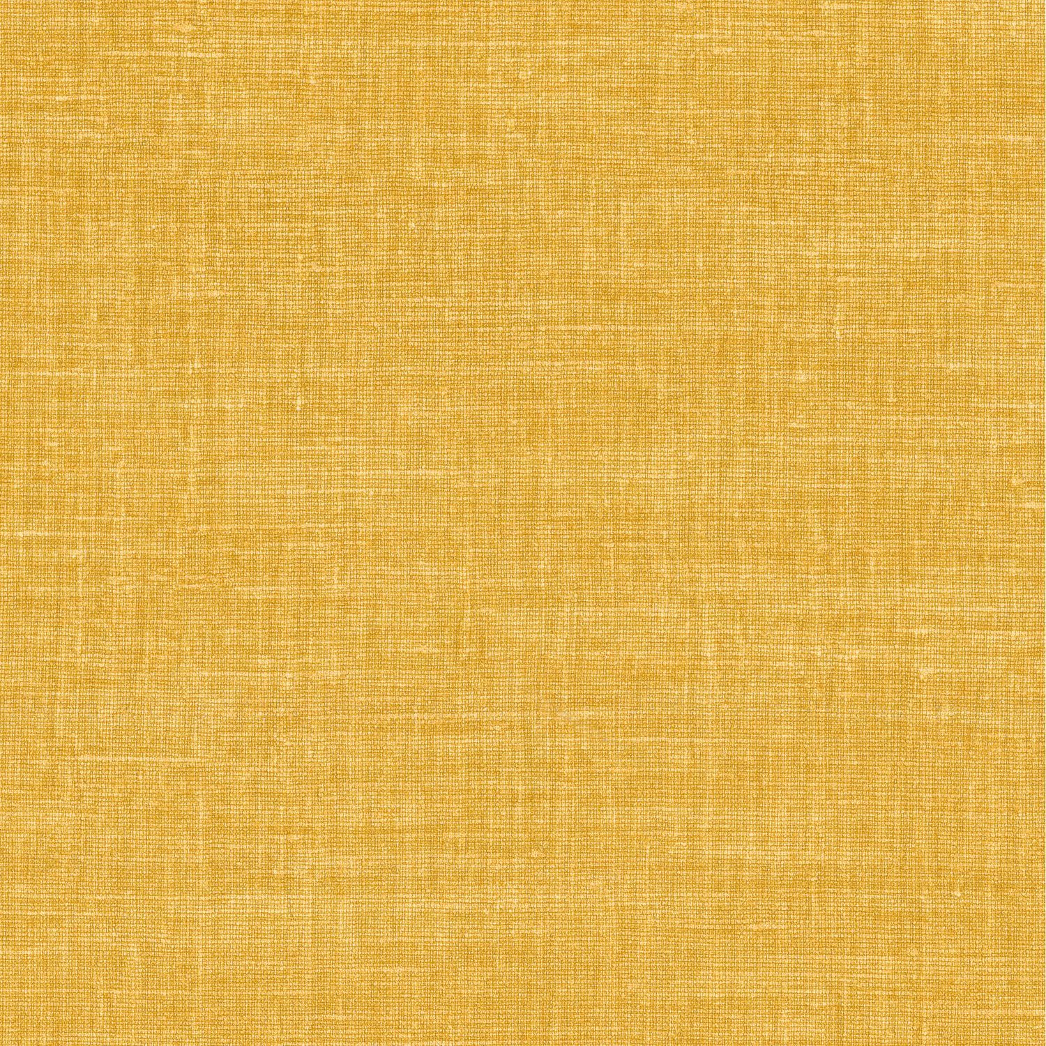 Tapeta strukturalna imitująca lniane płótno SHINOK - CURRY żółty curry