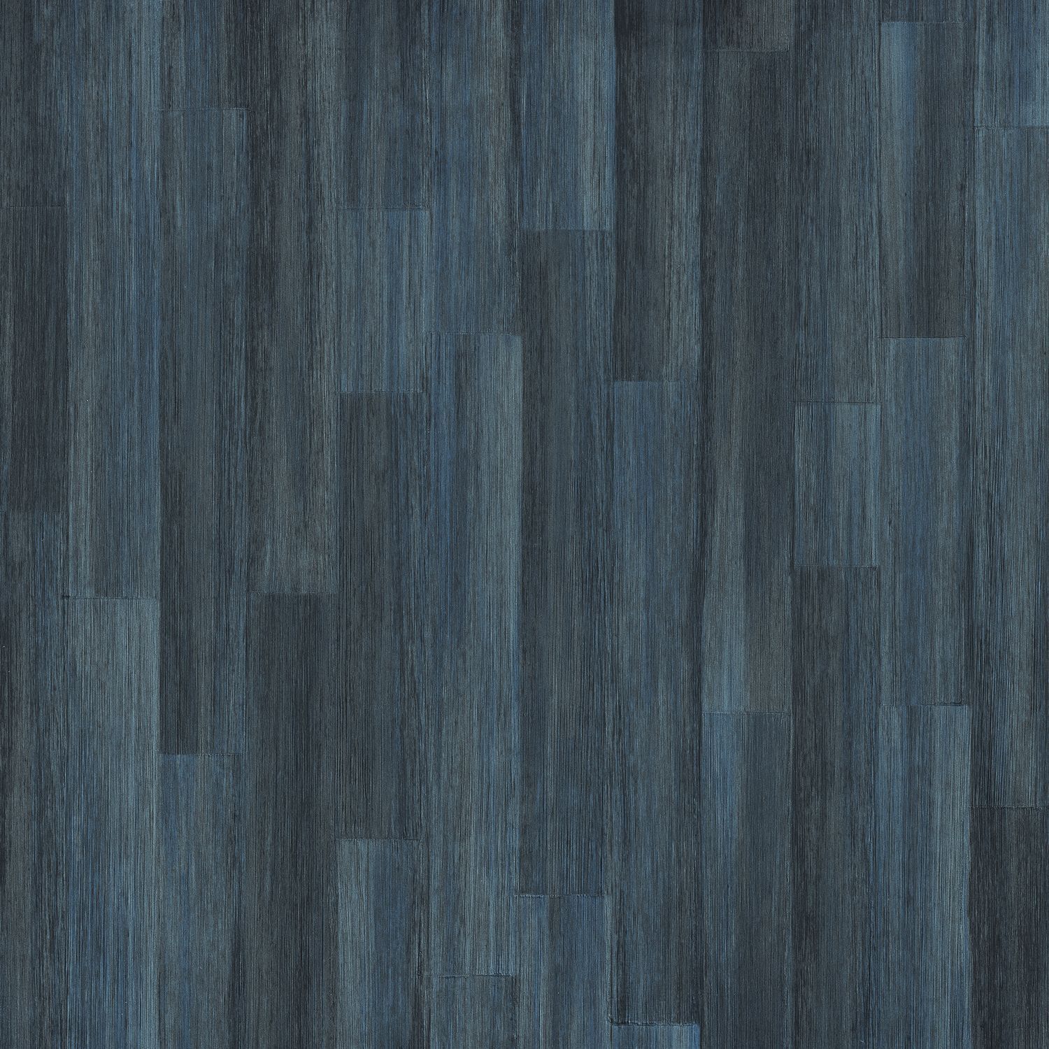 Strukturierte Tapete, die Holzplanken imitiert, SAPELLI - BLEU dunkelblau