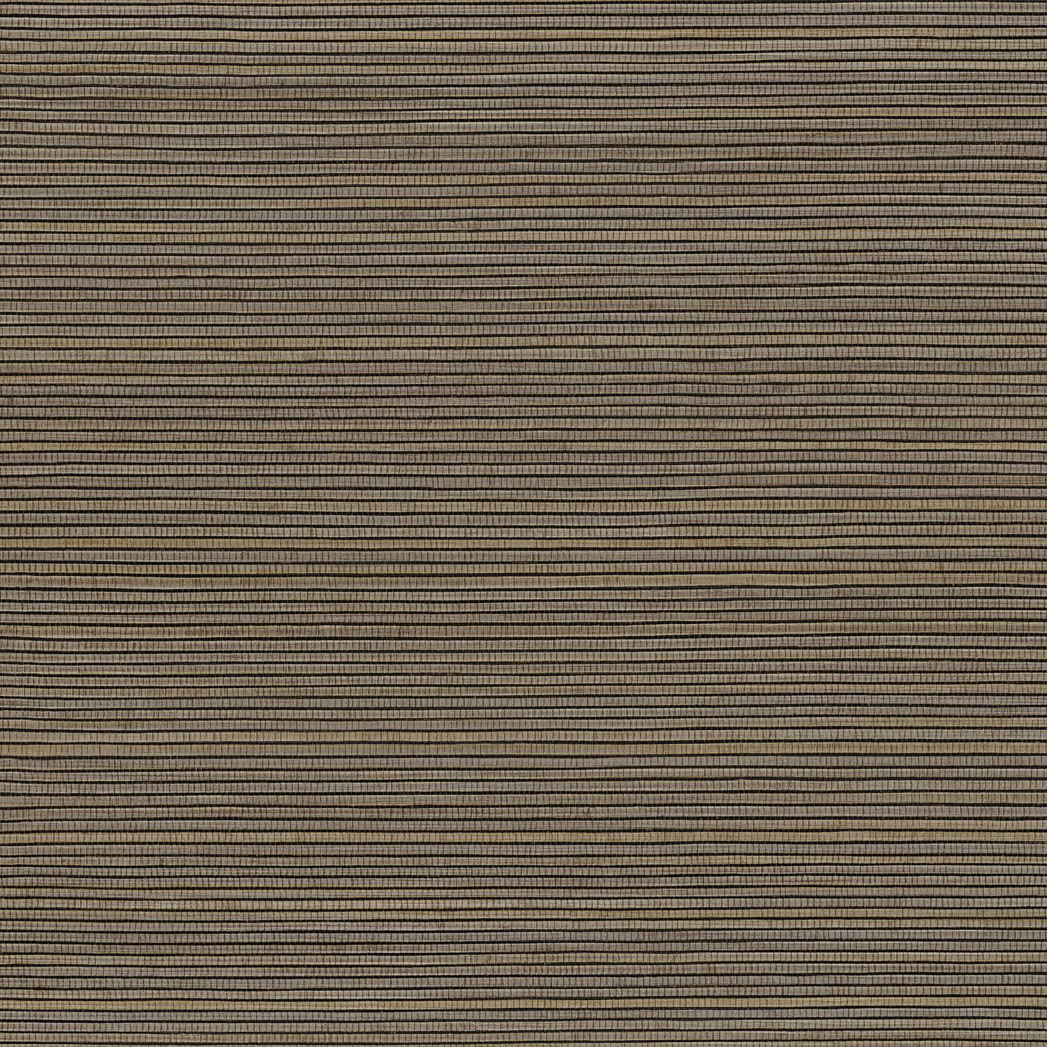 Structural wallpaper imitating plant canvas PANDAN - GRAY ASH brown with gray
