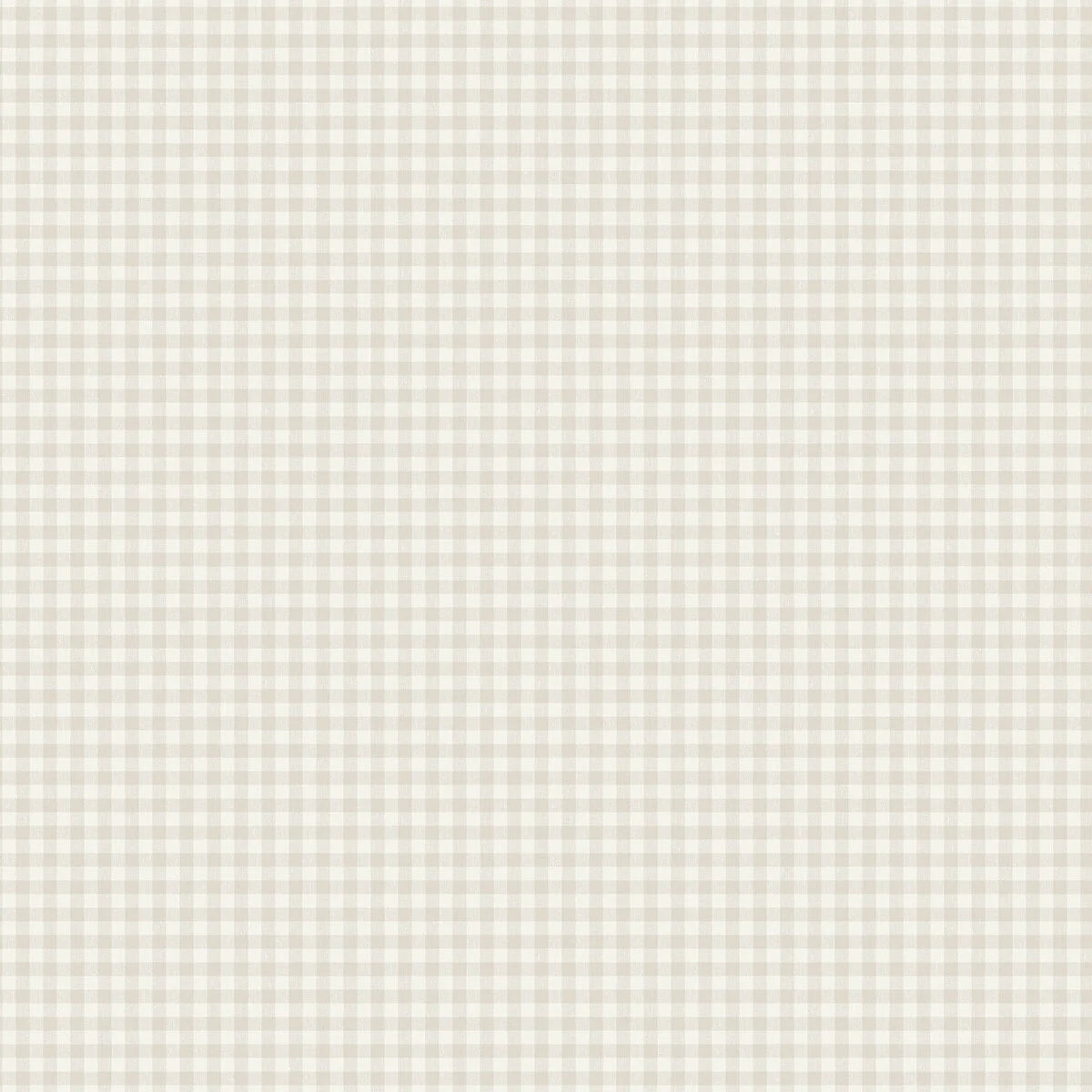 Strukturierte Tapete, die Leinen im Karomuster imitiert, PICNIC CHECK grau mit beige
