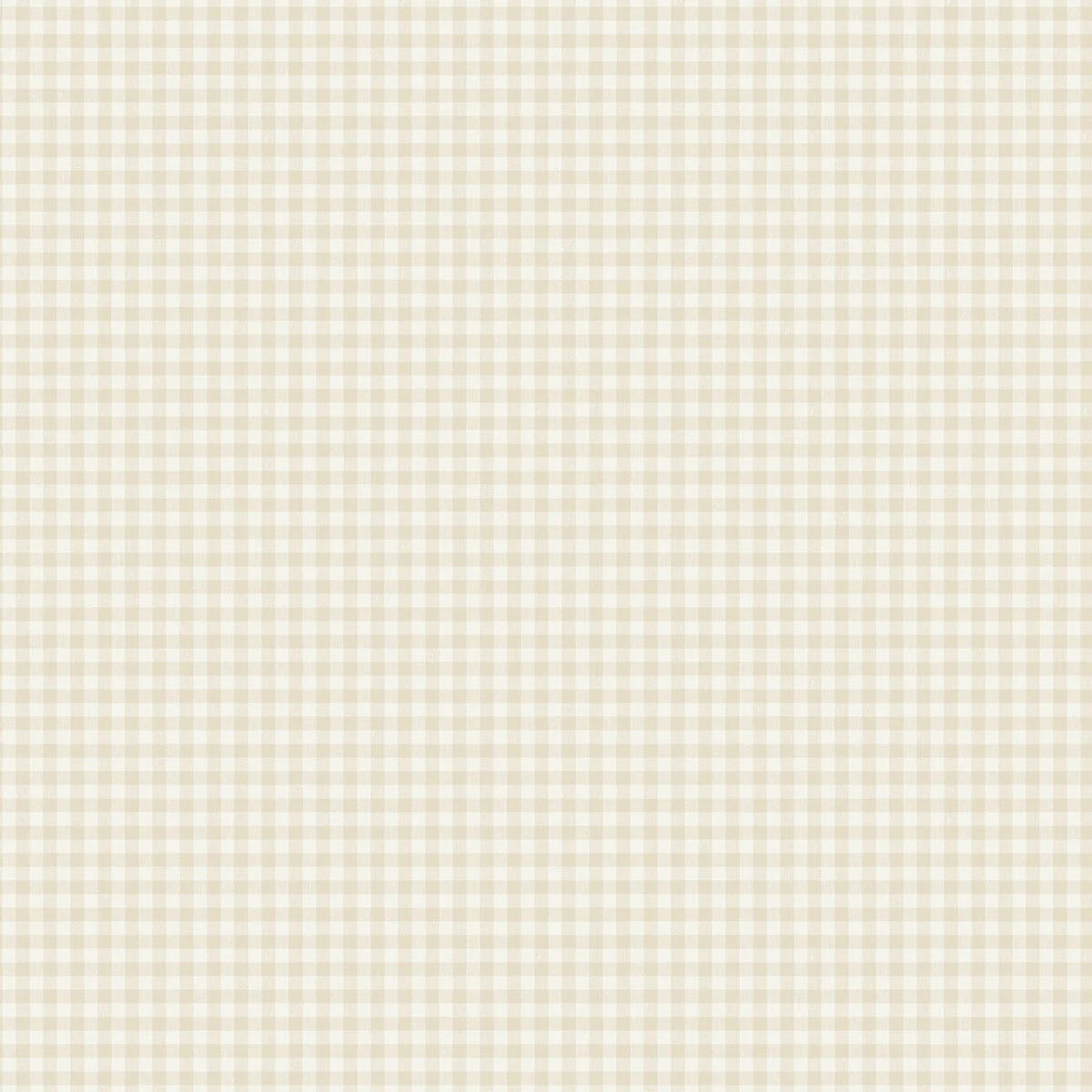 Strukturierte Tapete, die Leinen im Karomuster imitiert, PICNIC CHECK, beige