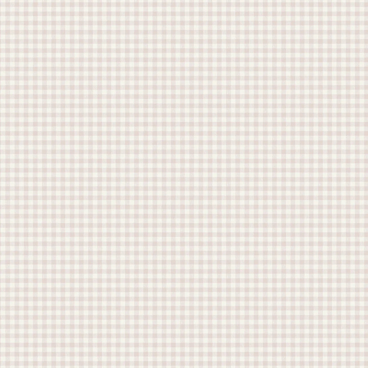 Strukturierte Tapete, die Leinen im Karomuster imitiert, PICNIC CHECK, rosa mit Weiß