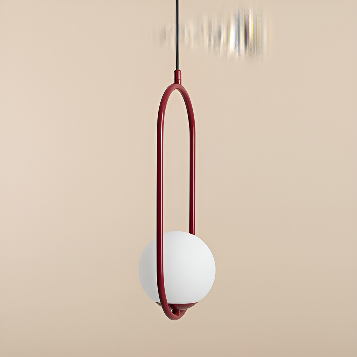 Lampa wisząca RIVA bordowy