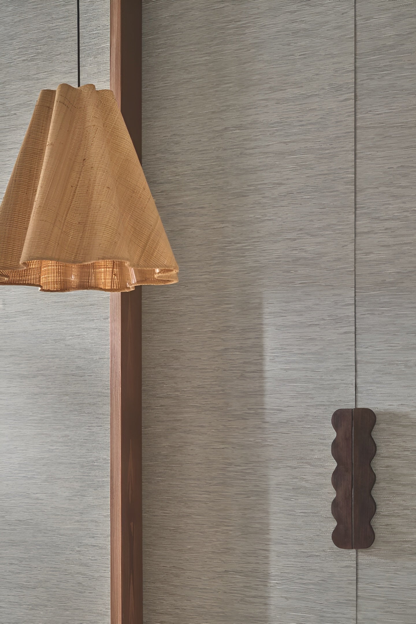 Tapeta strukturalna imitująca tkaninę żakardową TATAMI - GRIS CENDRÉ popielaty szary