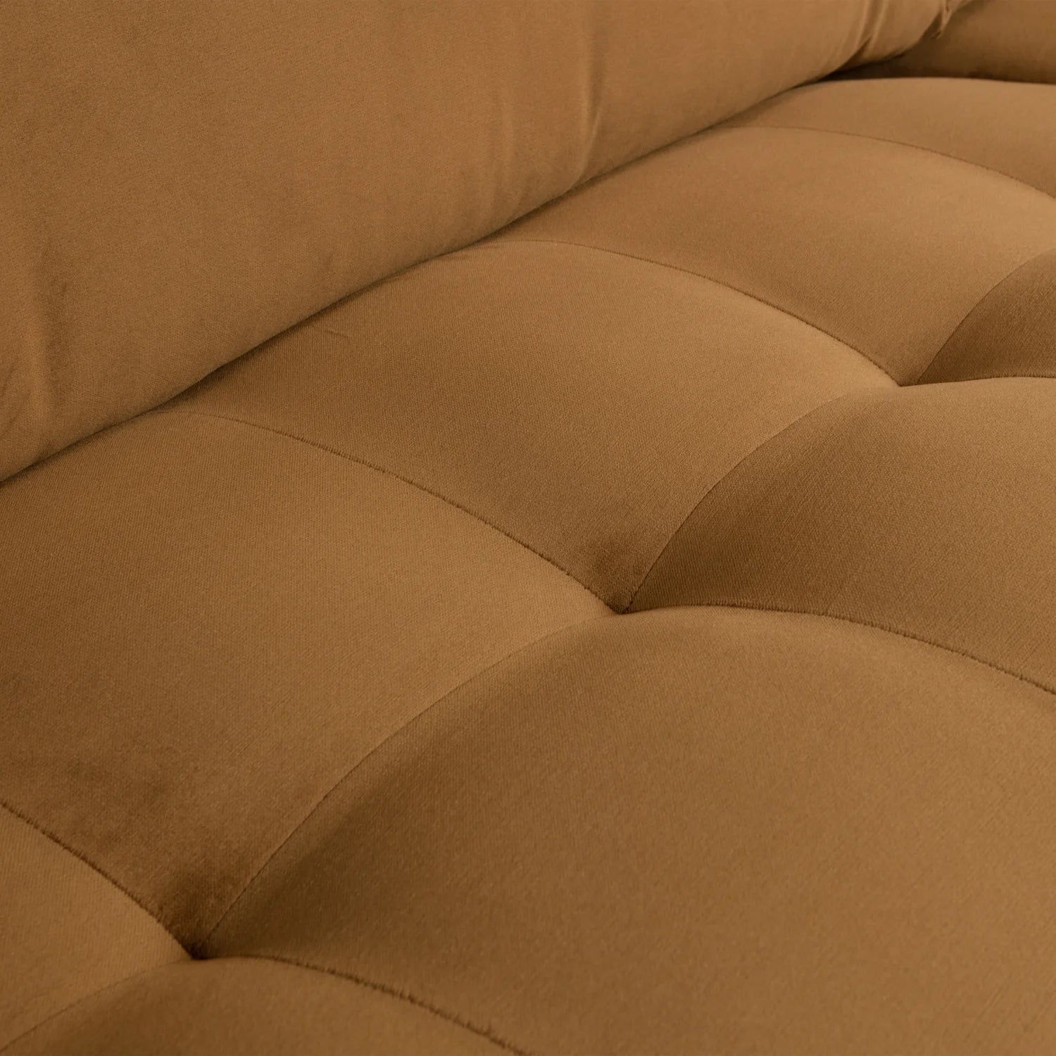 Sofa aksamitna 3-osobowa RODEO CLASSIC miodowy