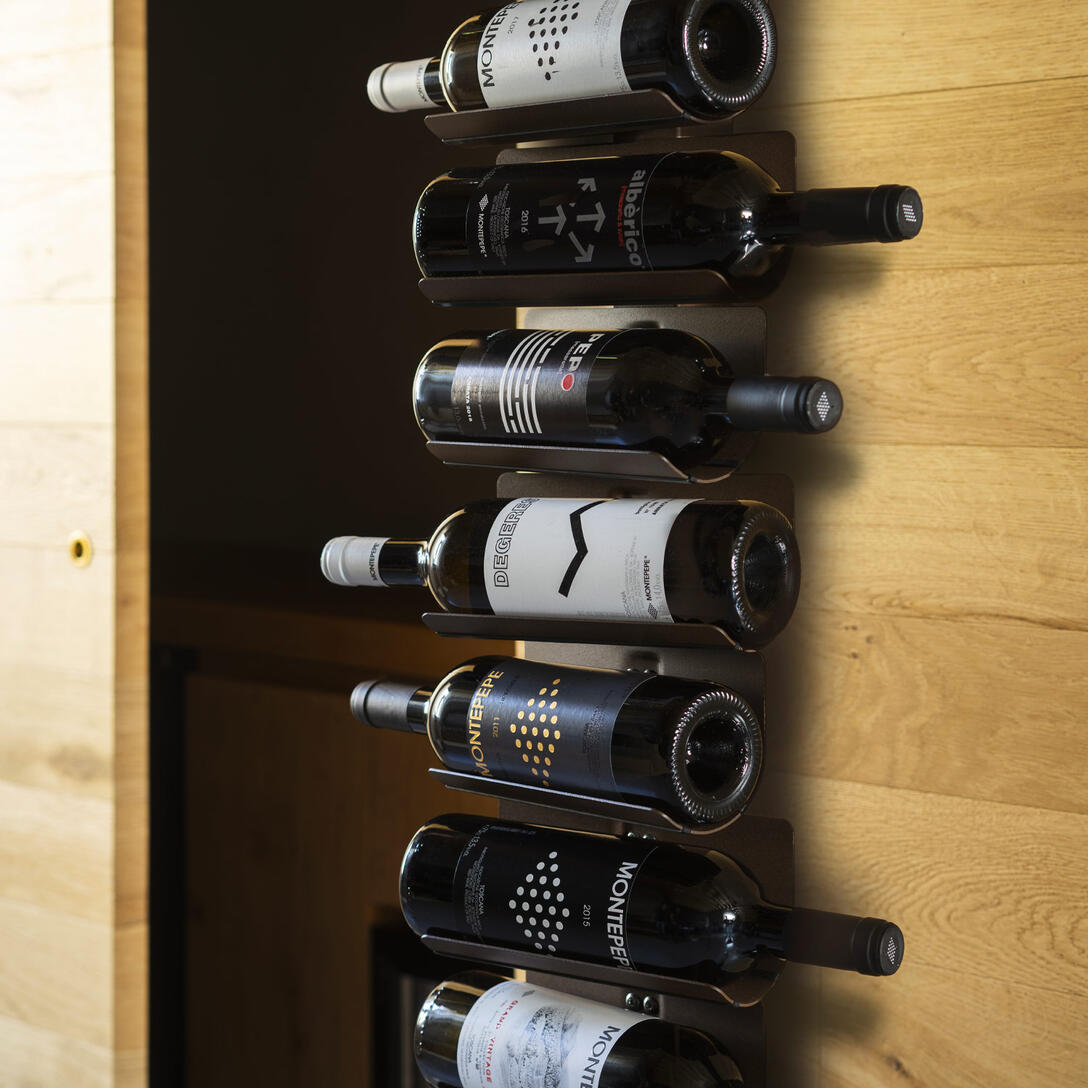 Hängeständer für Wein PTOLOMEO VINO braun