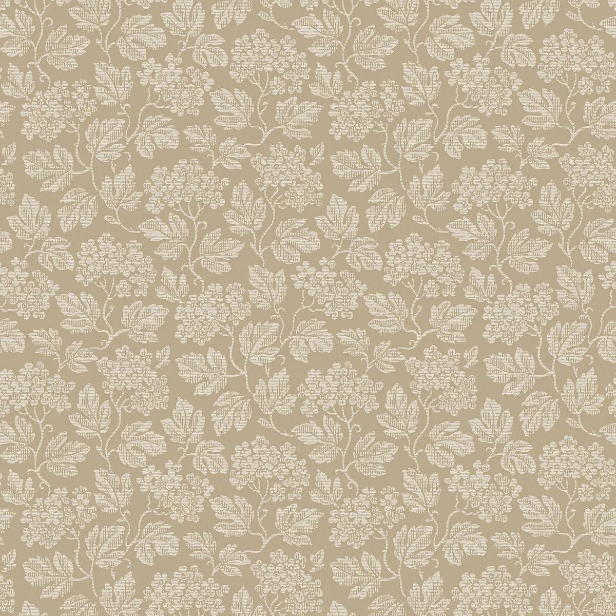 Non-woven paper wallpaper with a botanical pattern HAGTORN beige