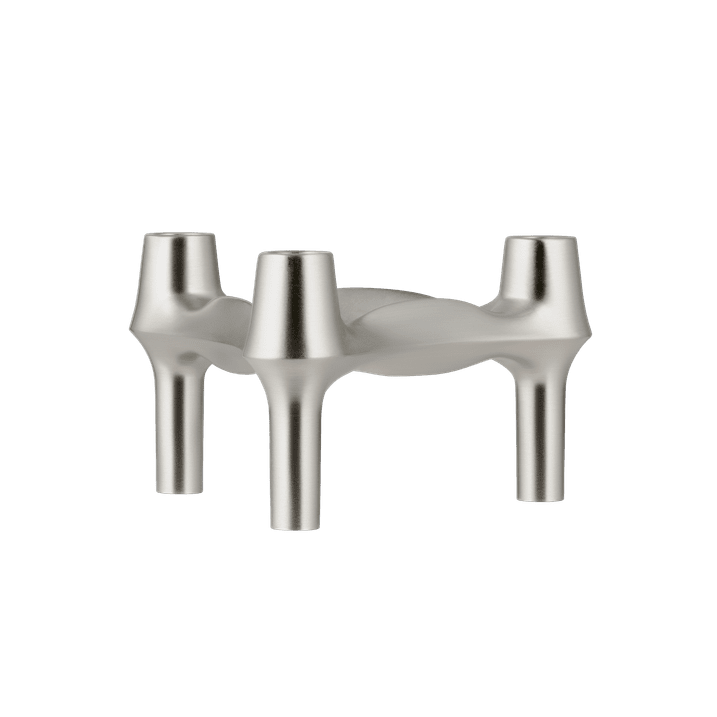 Świecznik BMF szczotkowany chrom