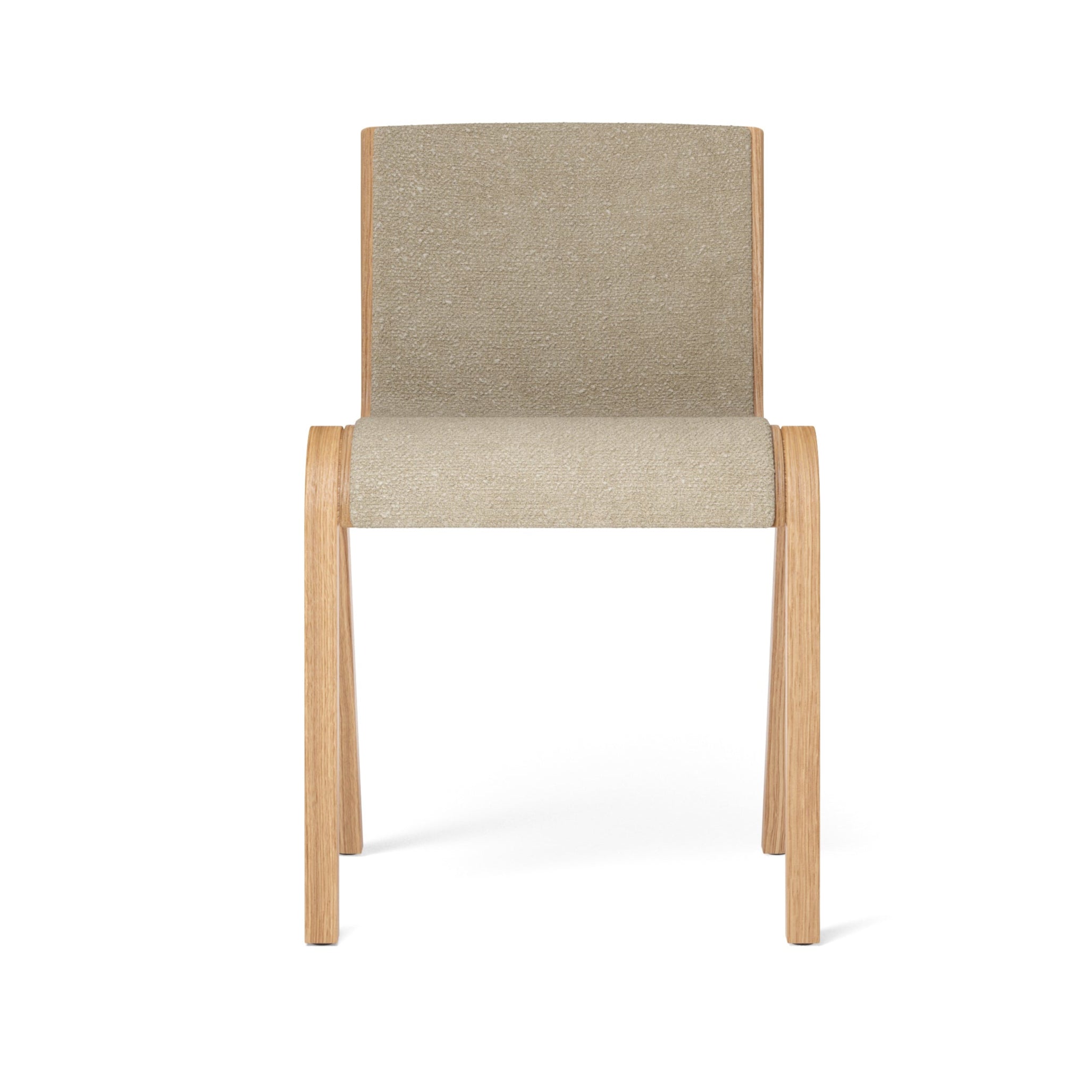 READY chair beige boucle with oak base