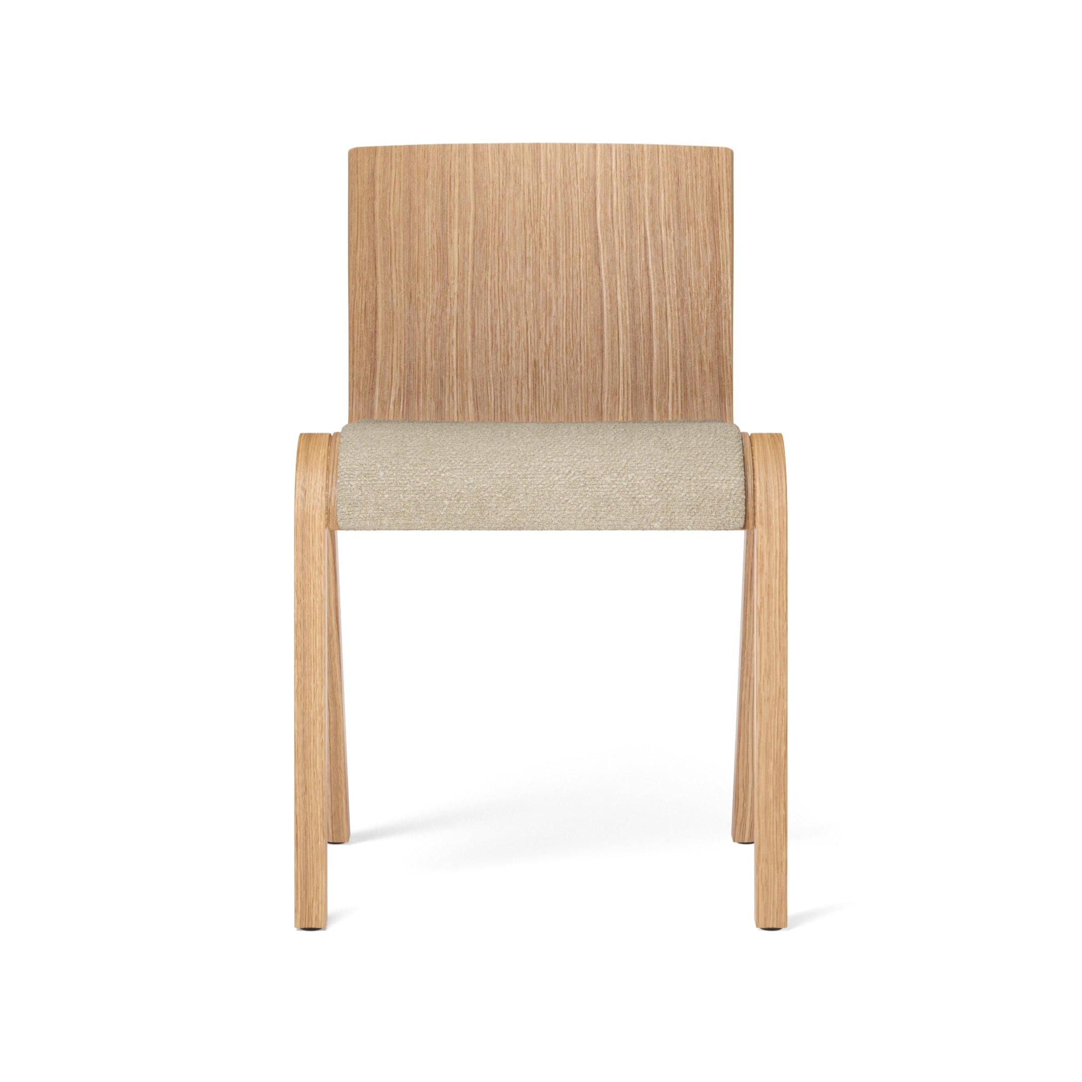 READY chair beige boucle with oak base