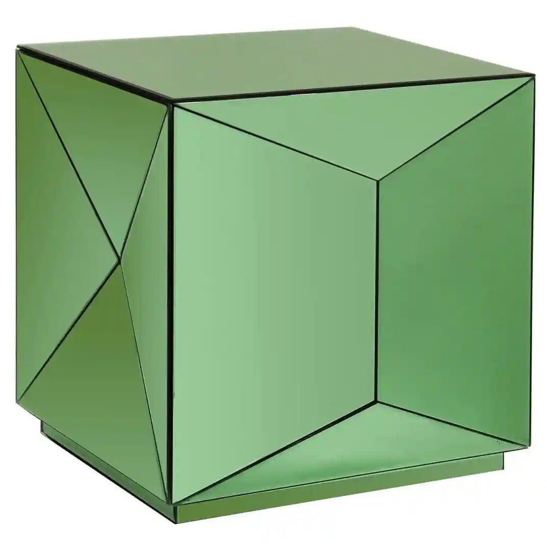 SHIFRA Side Table Green Glass