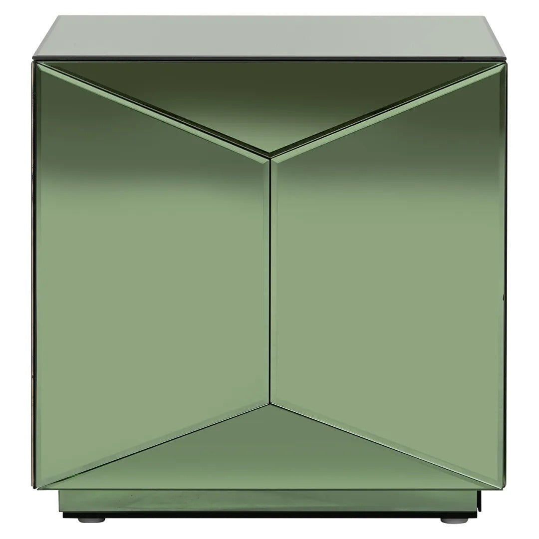 SHIFRA Side Table Green Glass