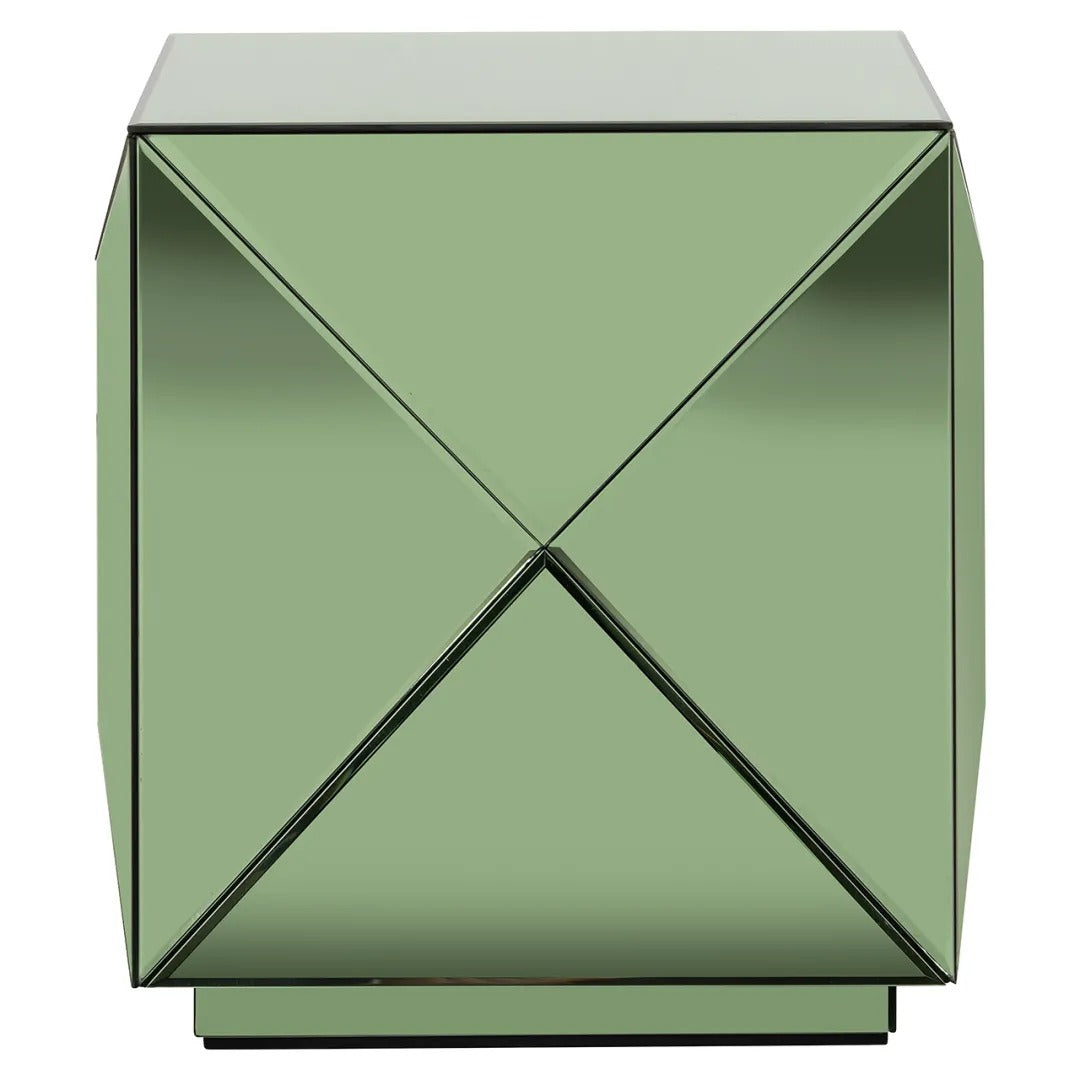 SHIFRA Side Table Green Glass