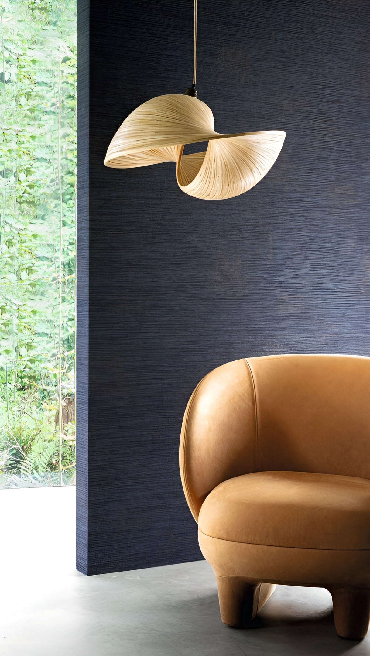 Strukturierte Textiltapete, die Leinwand imitiert - ORCADE - CELADON in Lindgrün